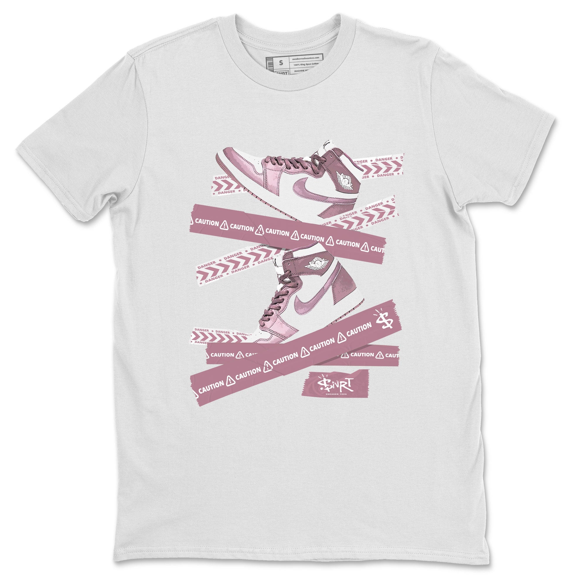 Caution Tape snkmatch Tee - Air Jordan 1 Mauve