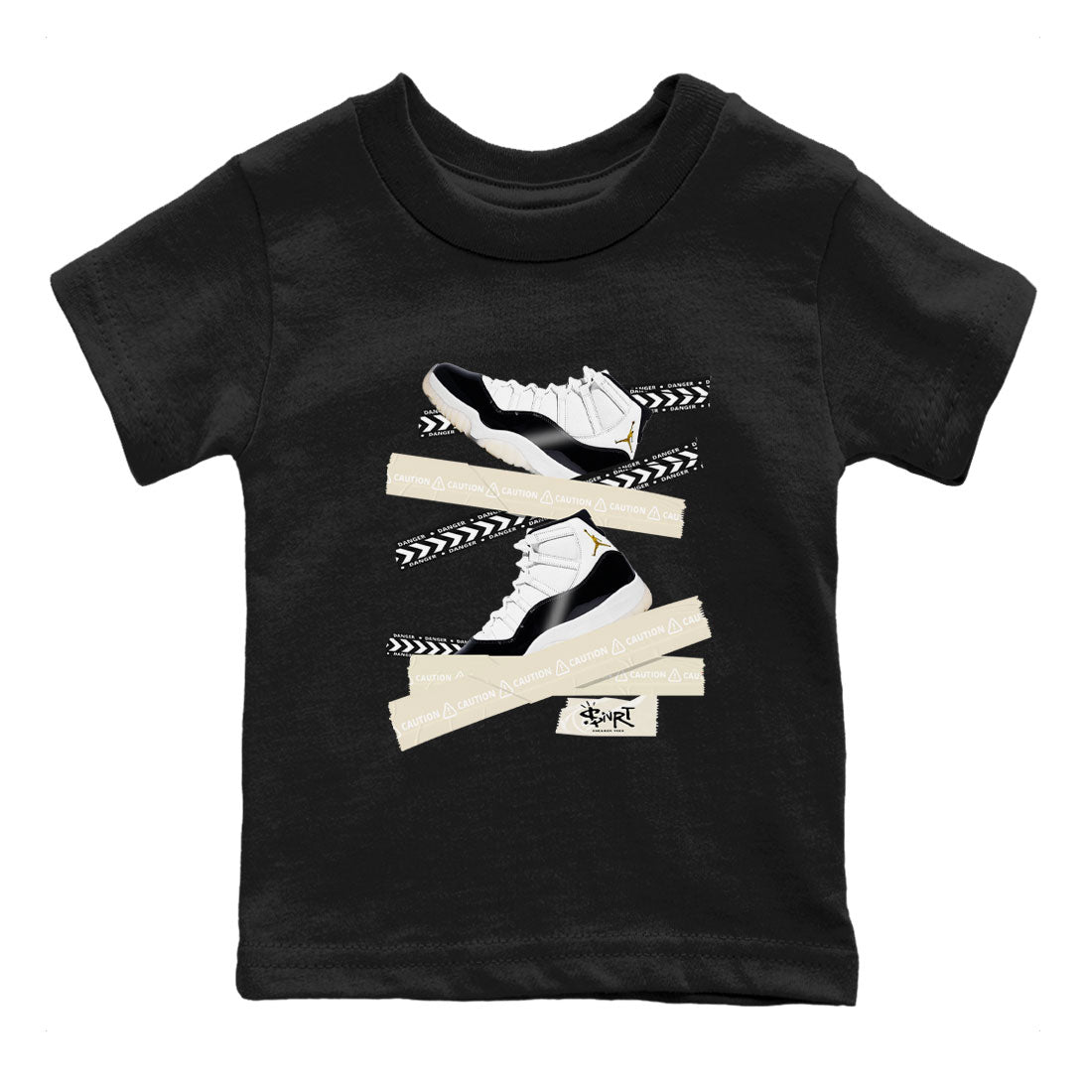Caution Tape snkmatch Tee Kids - Air Jordan 11 Gratitude