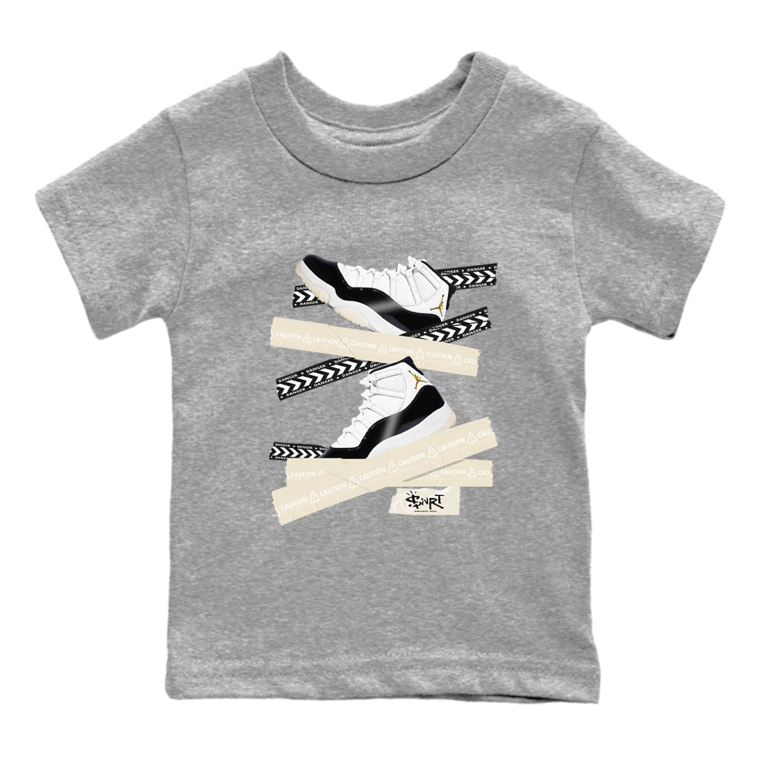 Caution Tape snkmatch Tee Kids - Air Jordan 11 Gratitude