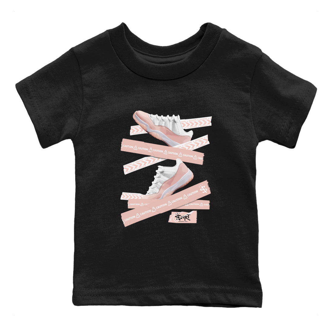 Caution Tape snkmatch Tees Kids - Air Jordan 11 Legend Pink