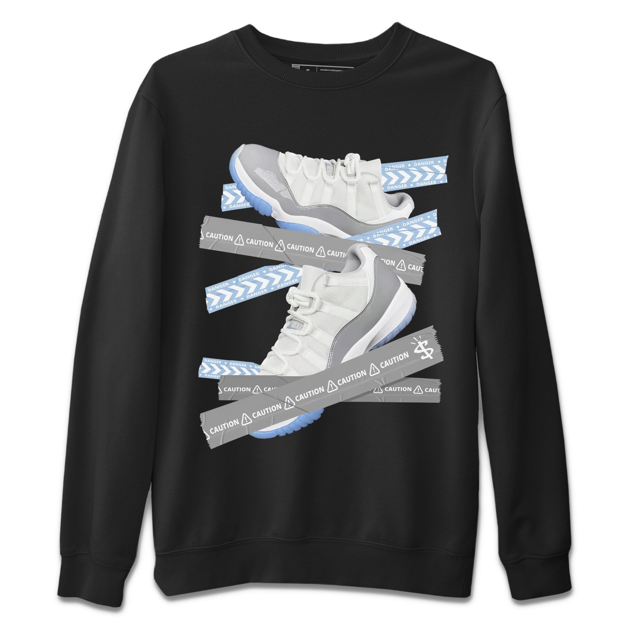 Caution Tape Unisex Tops - Air Jordan 11 White Cement