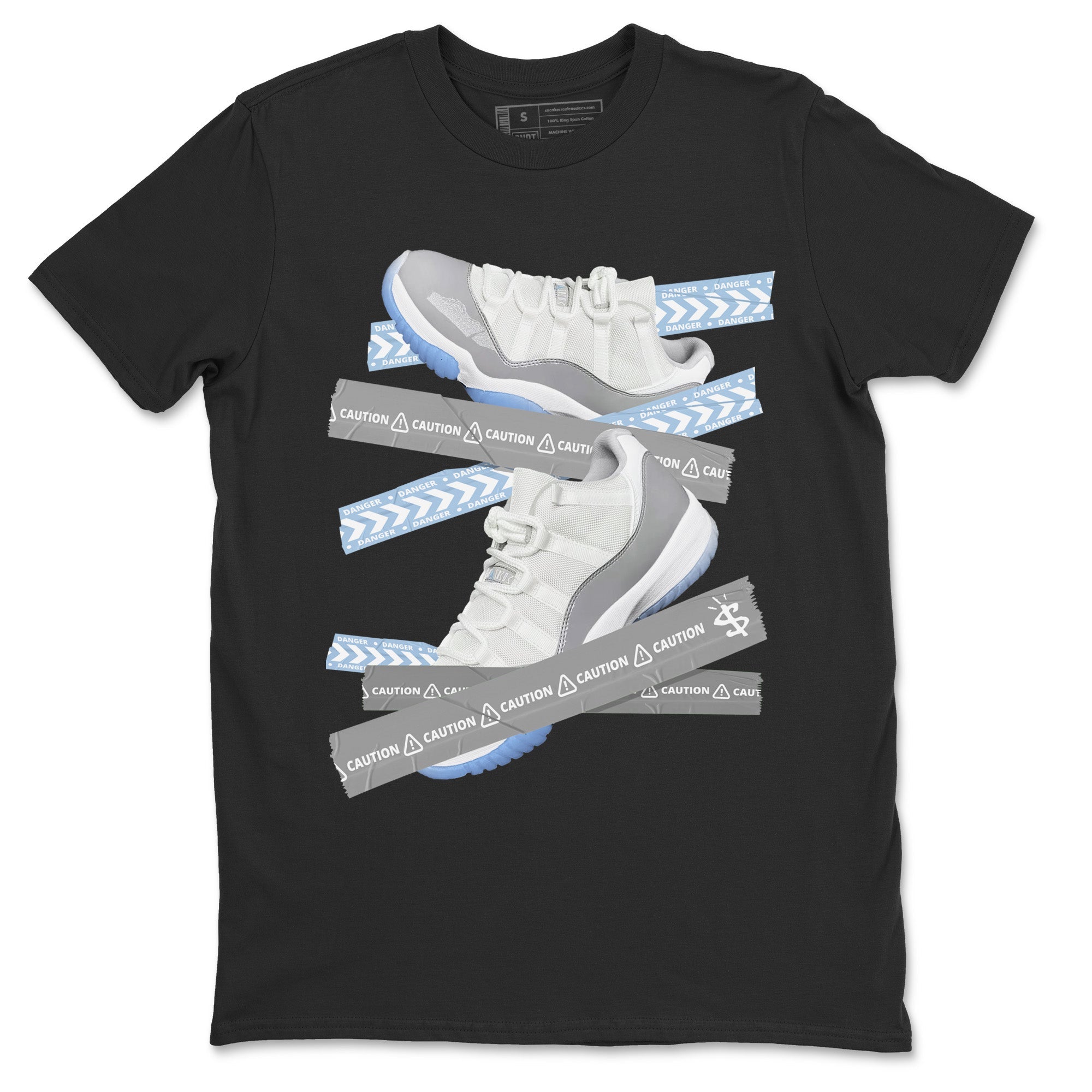 Caution Tape Unisex Tops - Air Jordan 11 White Cement