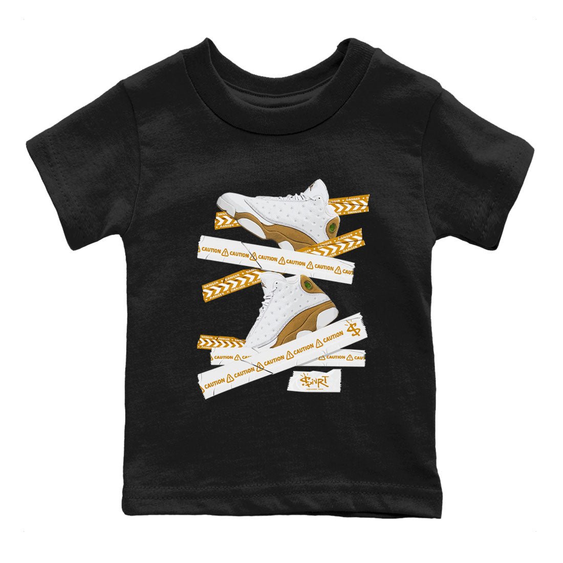 Caution Tape snkmatch Tee Kids - Air Jordan 13 Wheat