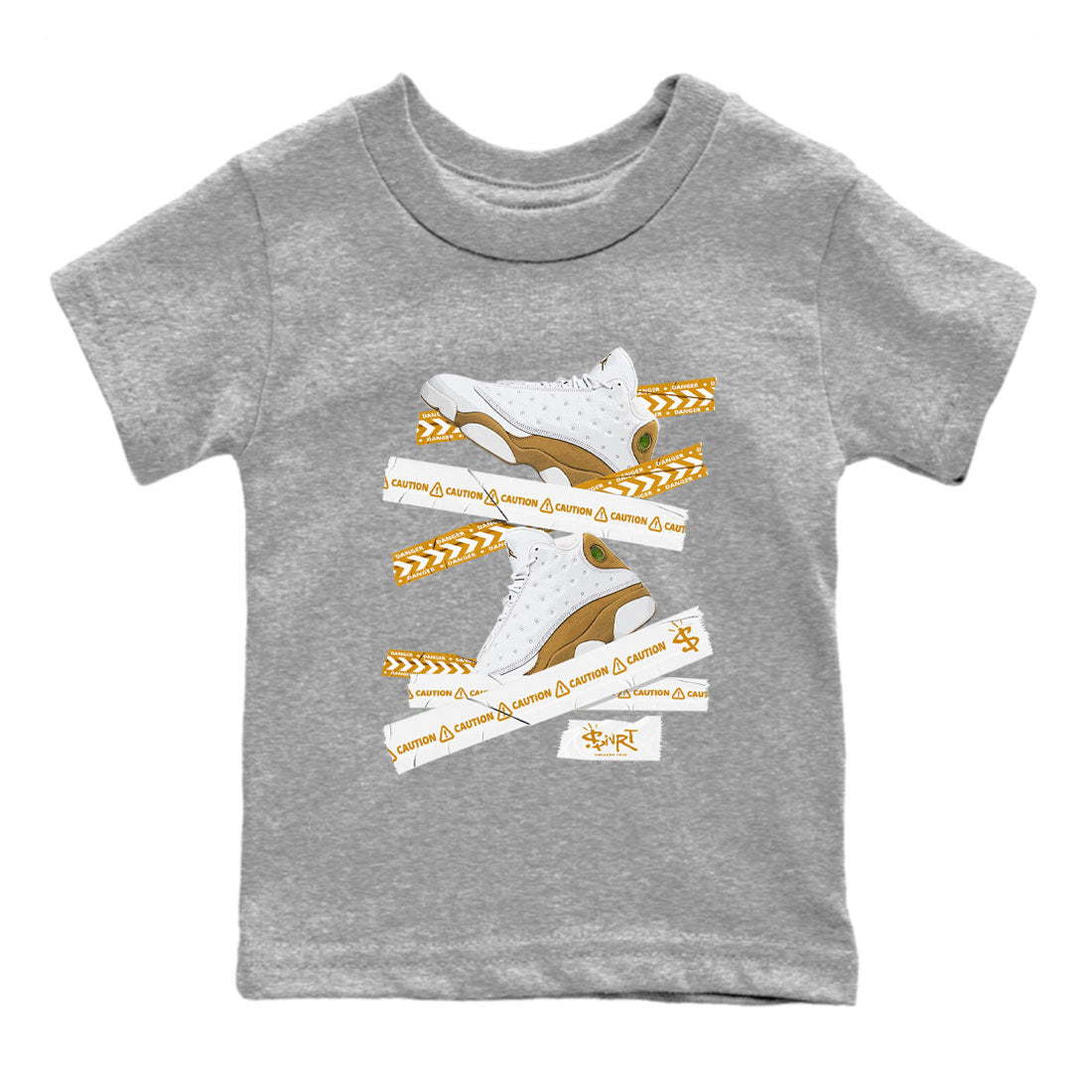 Caution Tape snkmatch Tee Kids - Air Jordan 13 Wheat