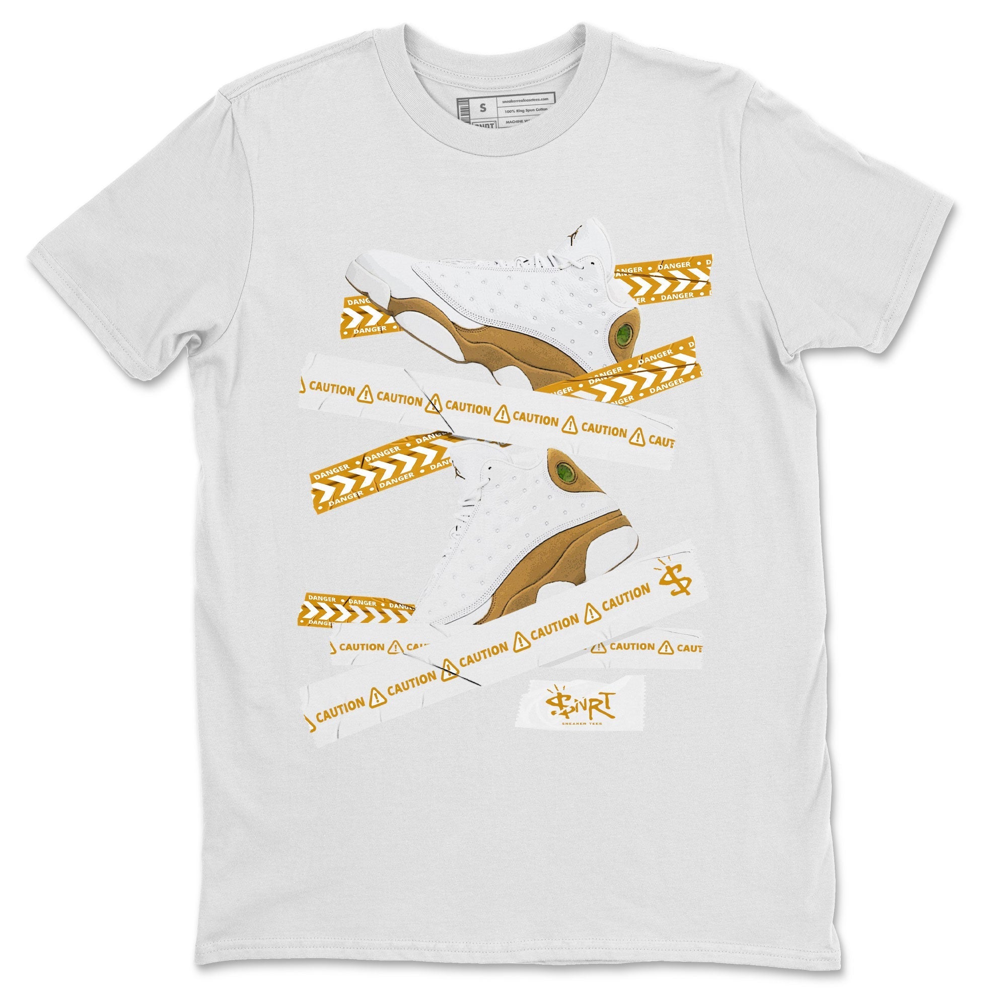 Caution Tape snkmatch Tee - Air Jordan 13 Wheat