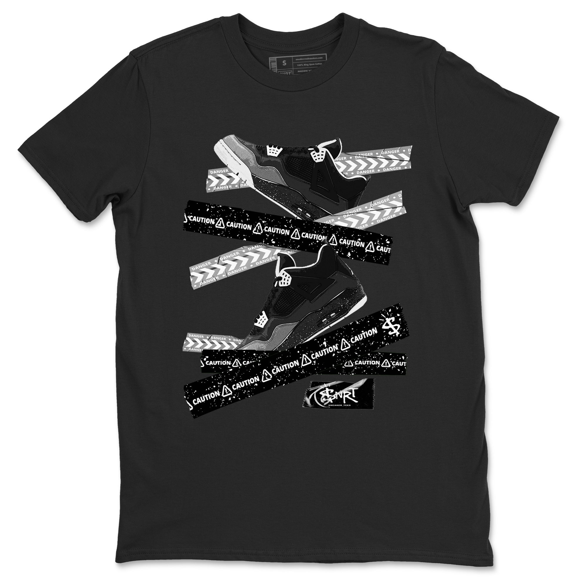 Caution Tape snkmatch Tees - Air Jordan 4 Fear