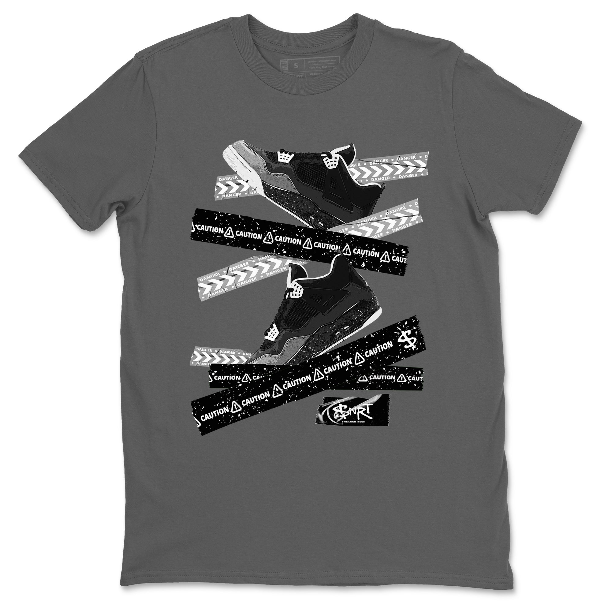 Caution Tape snkmatch Tees - Air Jordan 4 Fear