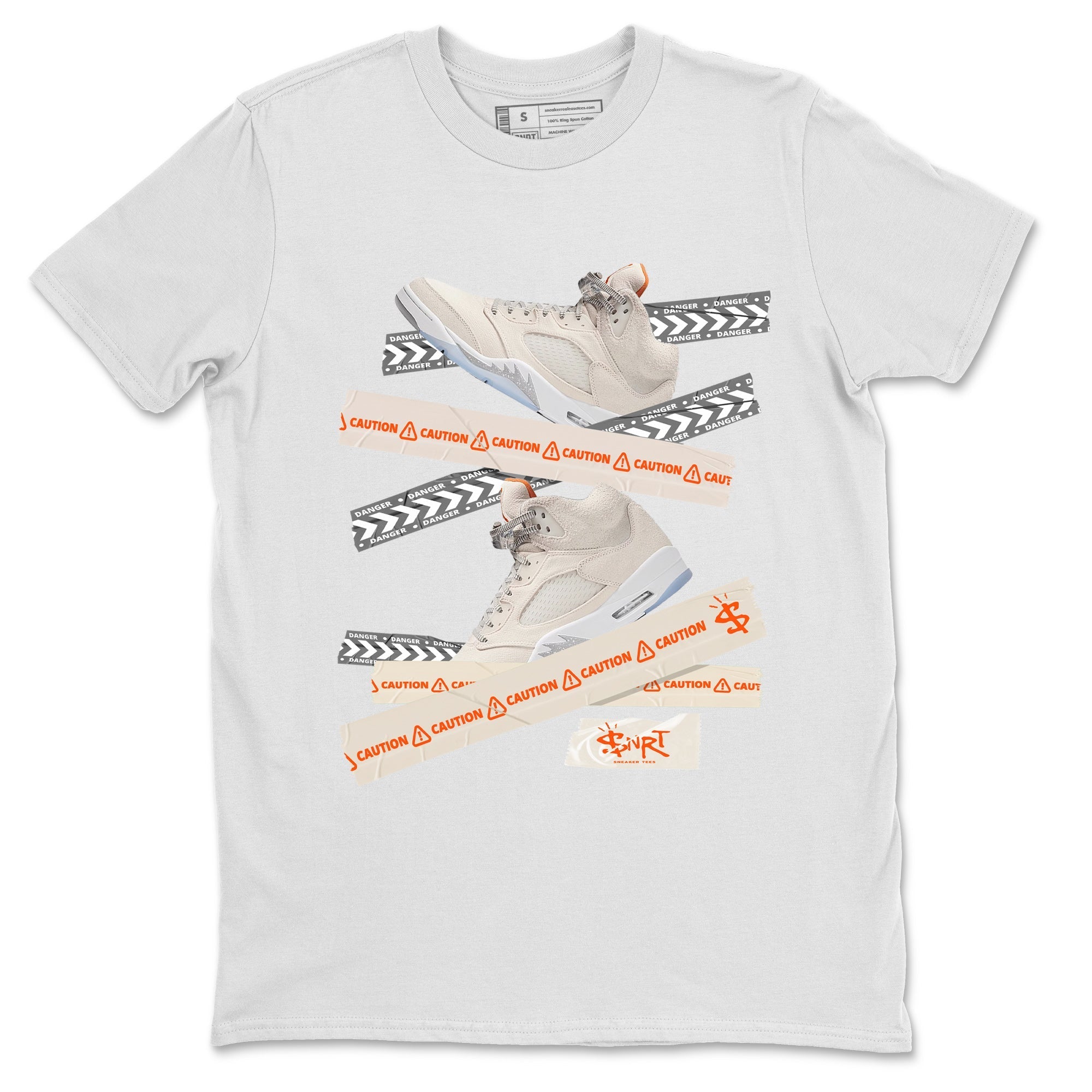 Caution Tape Unisex Tops - Air Jordan 5 Craft