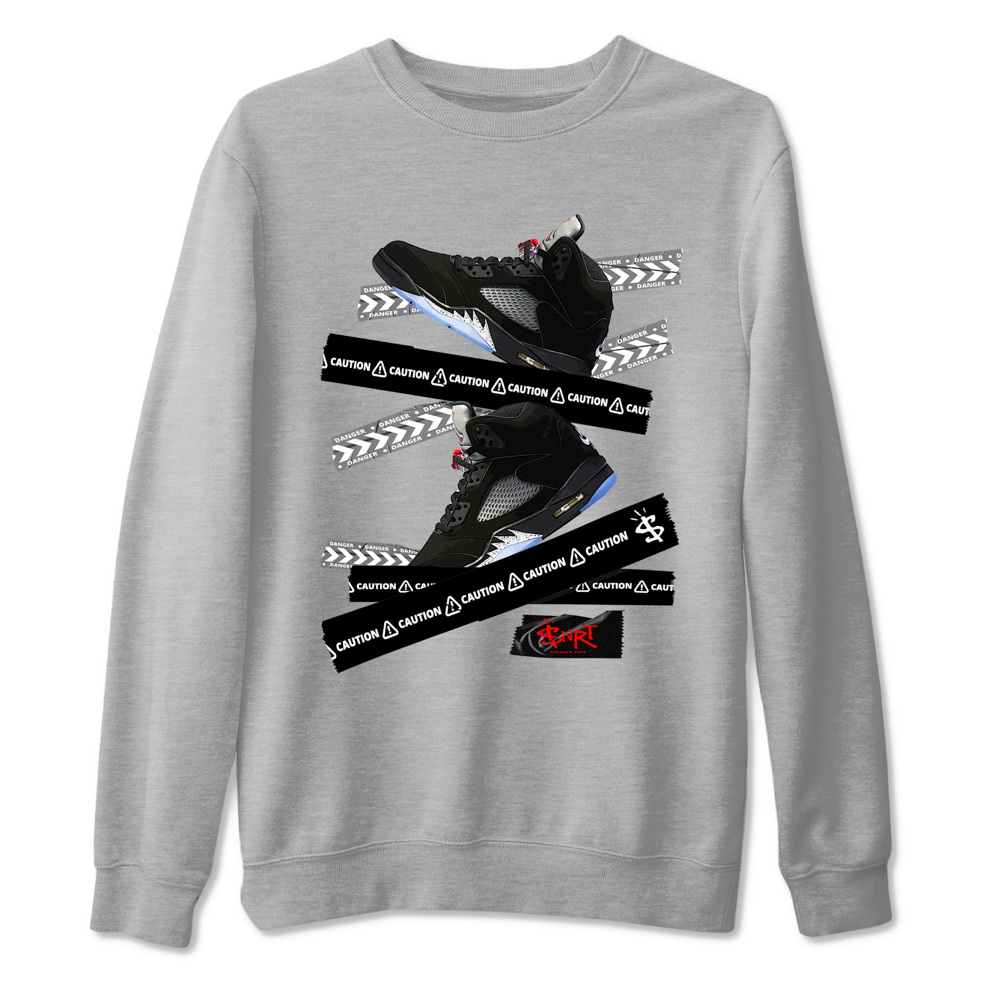 Caution Tape snkmatch Tees - Air Jordan 5 Reimagined