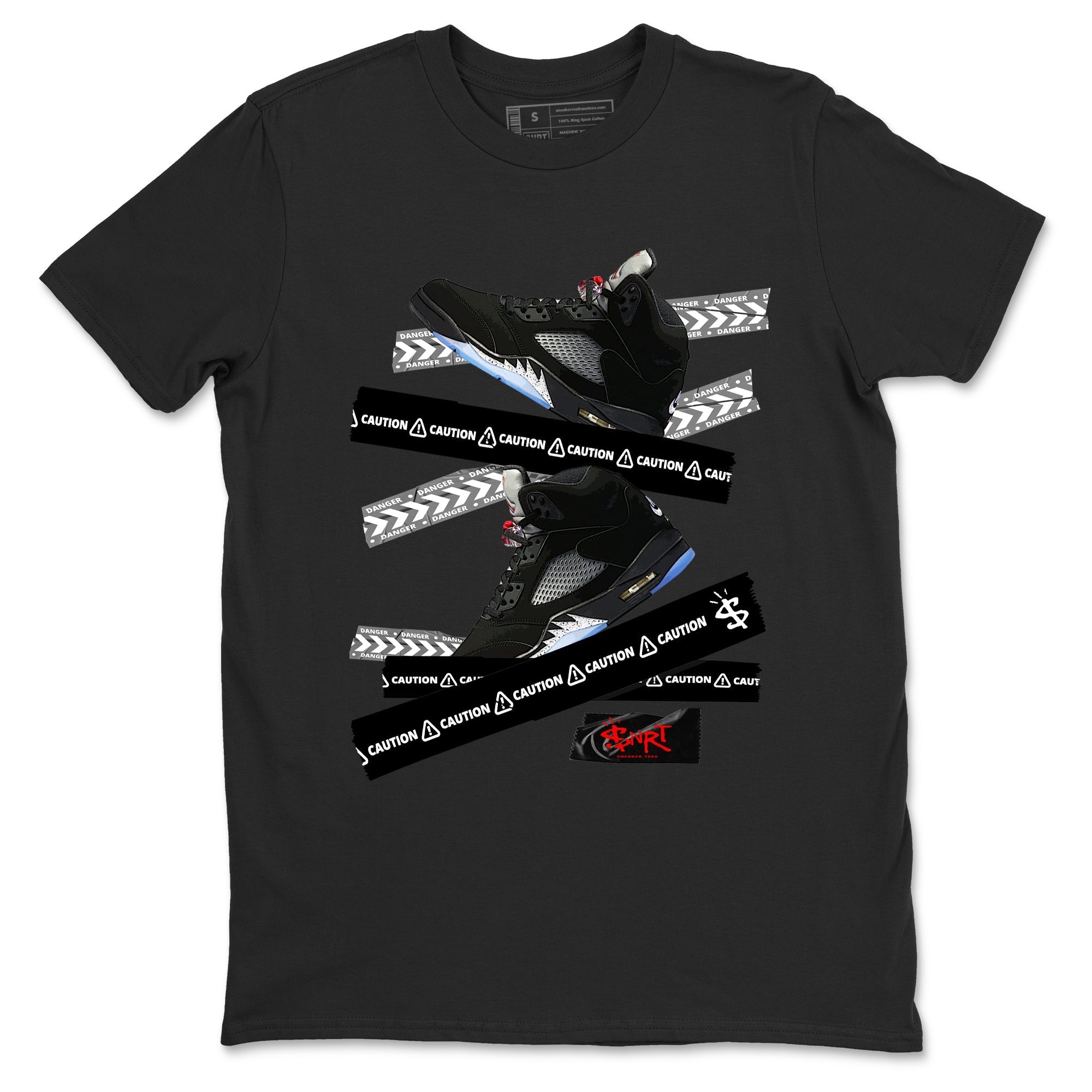 Caution Tape snkmatch Tees - Air Jordan 5 Reimagined