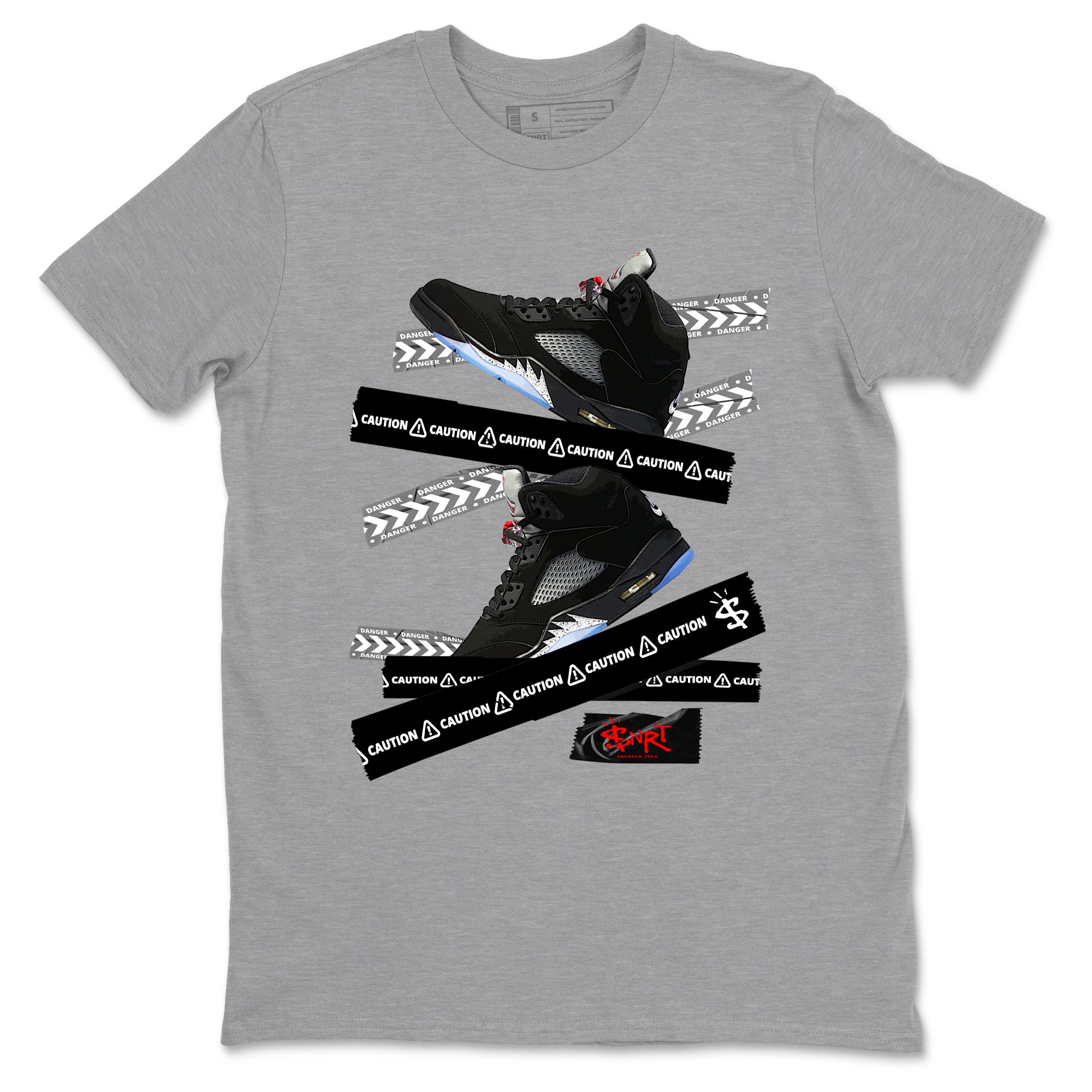 Caution Tape snkmatch Tees - Air Jordan 5 Reimagined