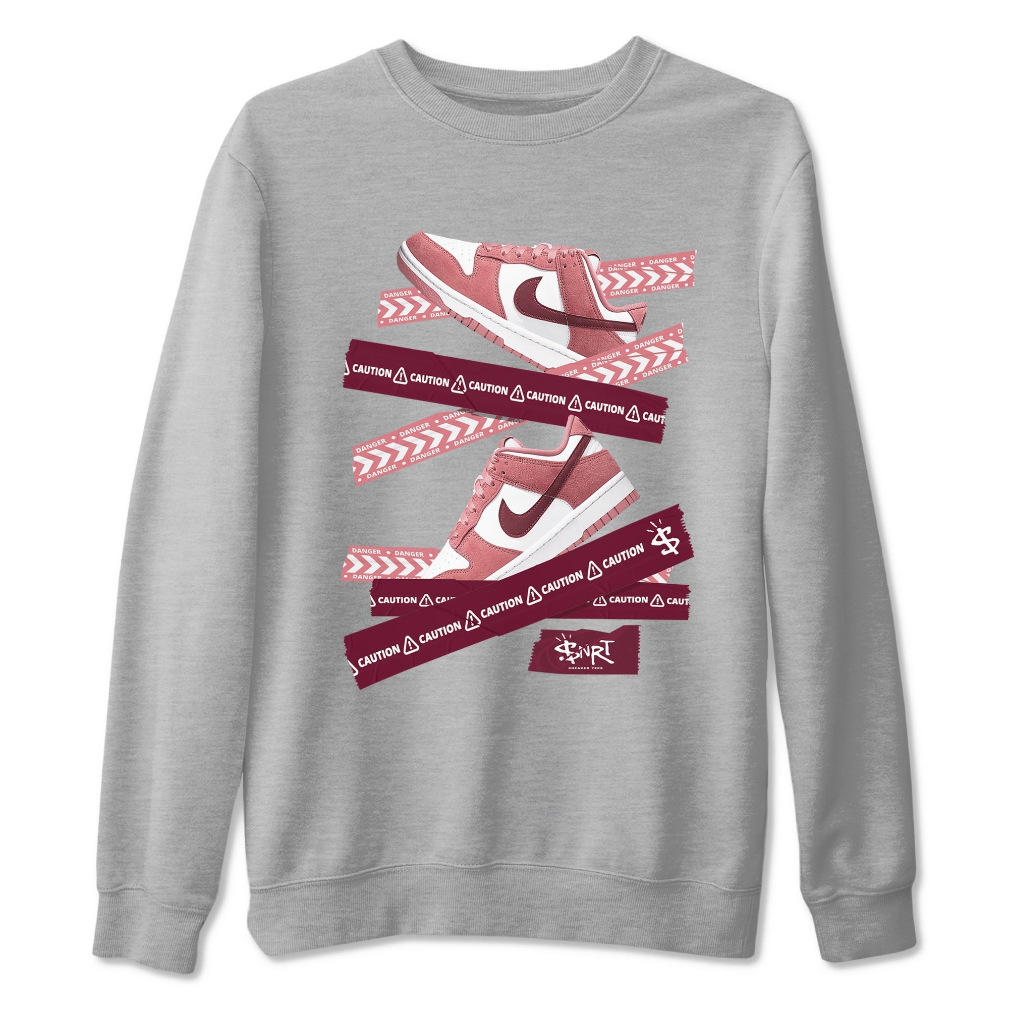 Caution Tape snkmatch Tees - Dunk Valentines Day 2024
