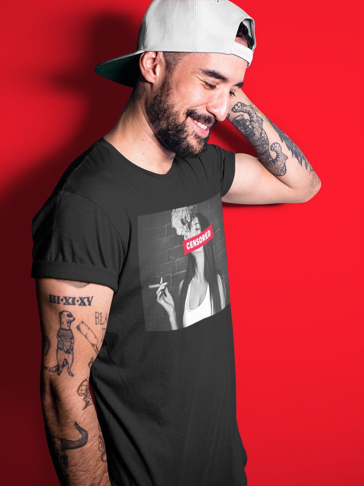 Censored Unisex Tops - Air Jordan 4 Red Thunder