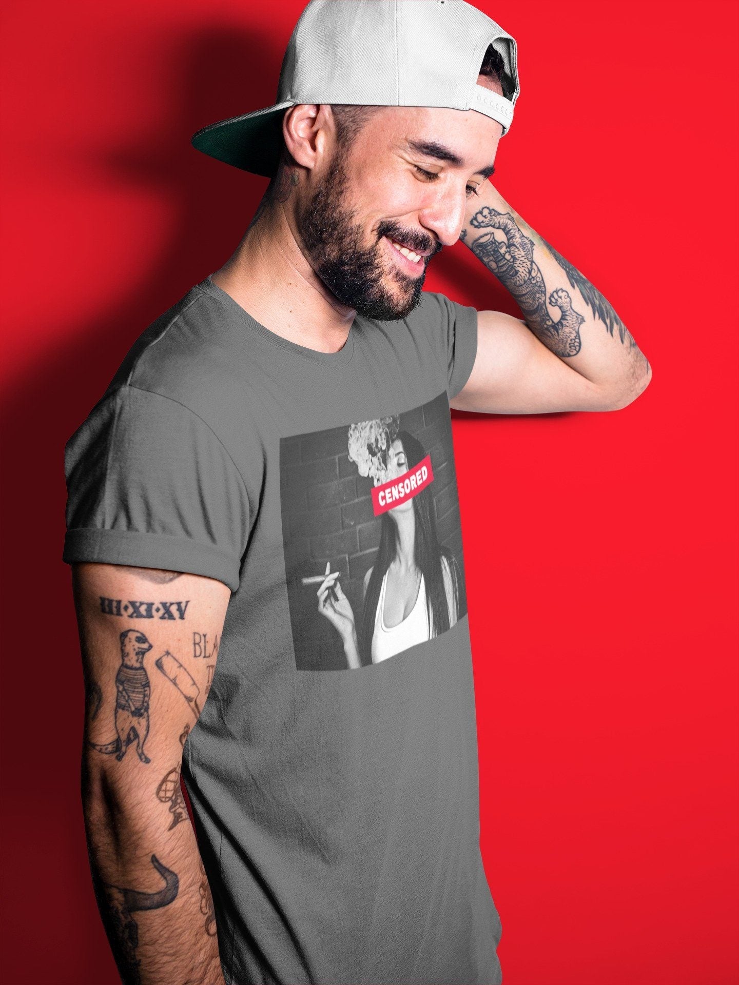 Censored Unisex Tops - Air Jordan 4 Red Thunder