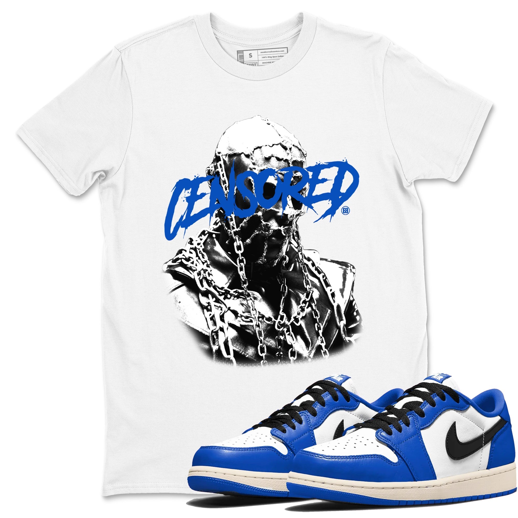 Censored Graphic snkmatch Tees - Air Jordan 1 Game Royal