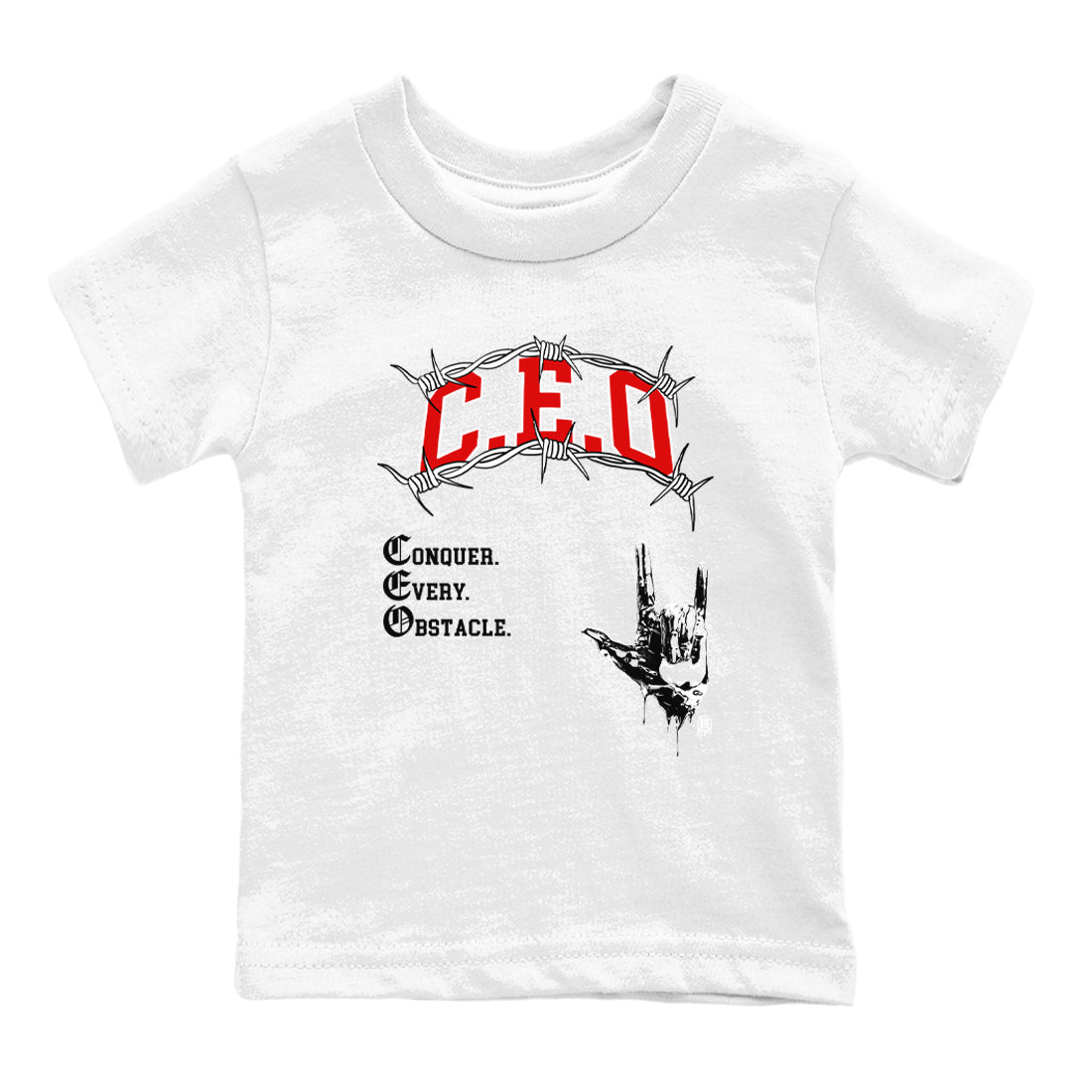 CEO snkmatch Tees Kids - Air Jordan 1 Black Toe Reimagined
