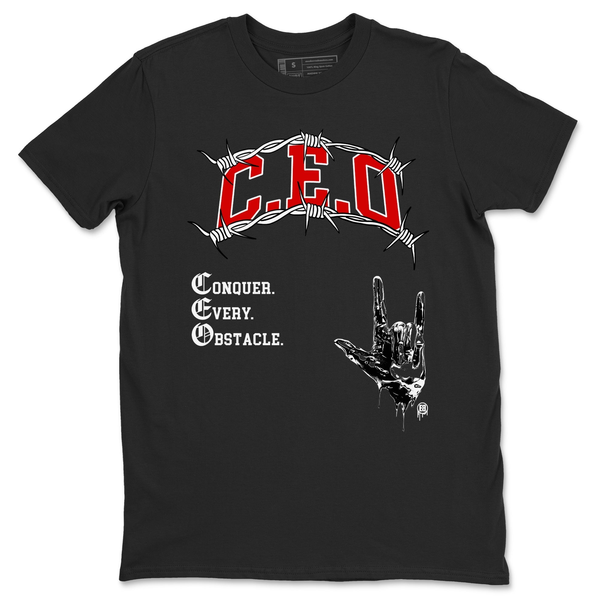 CEO snkmatch Tees - Air Jordan 1 Black Toe Reimagined
