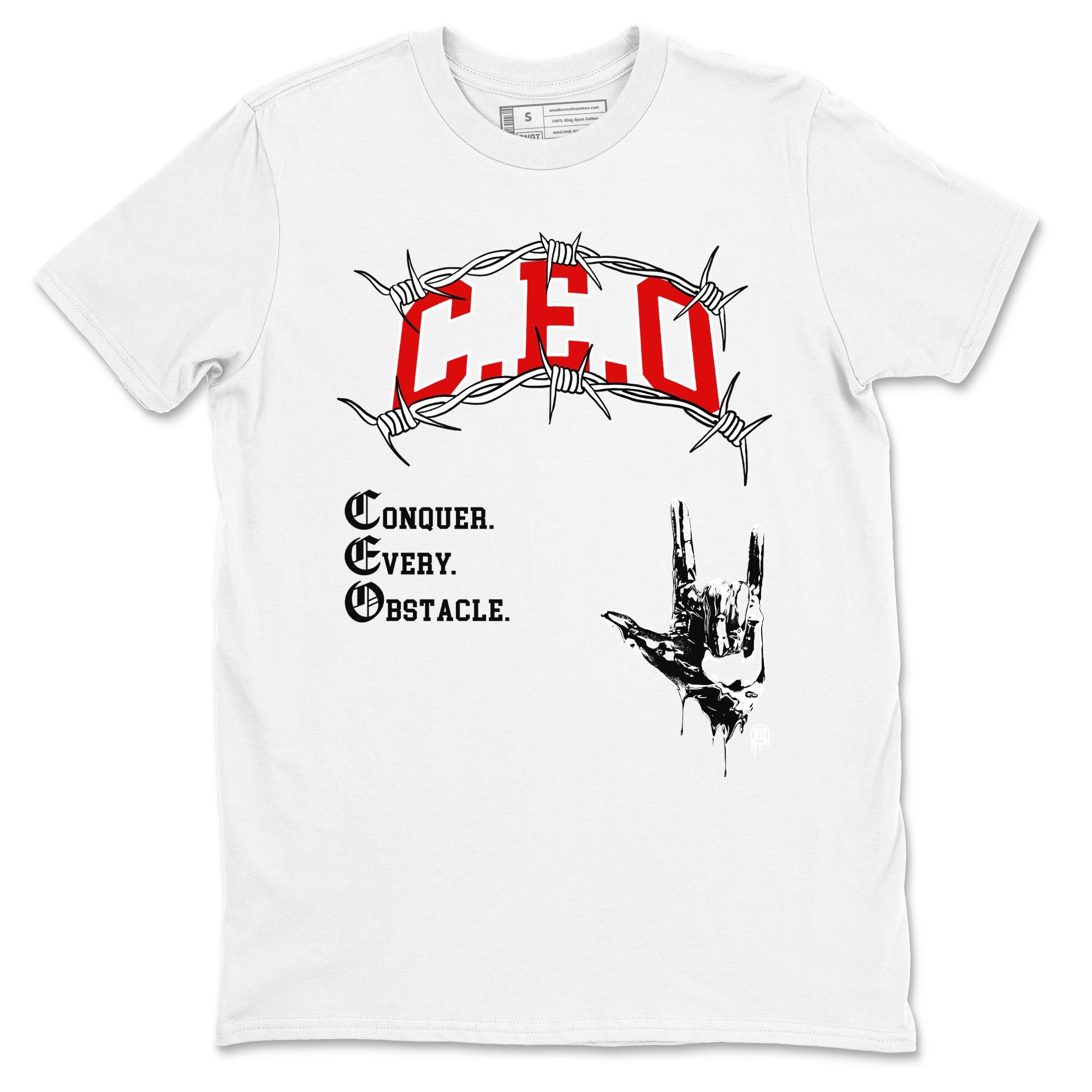 CEO snkmatch Tees - Air Jordan 1 Black Toe Reimagined