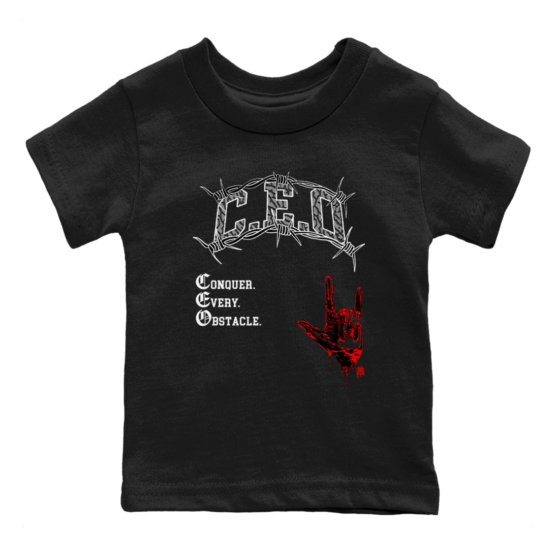 CEO snkmatch Tees Kids - Air Jordan 3 Black Cement