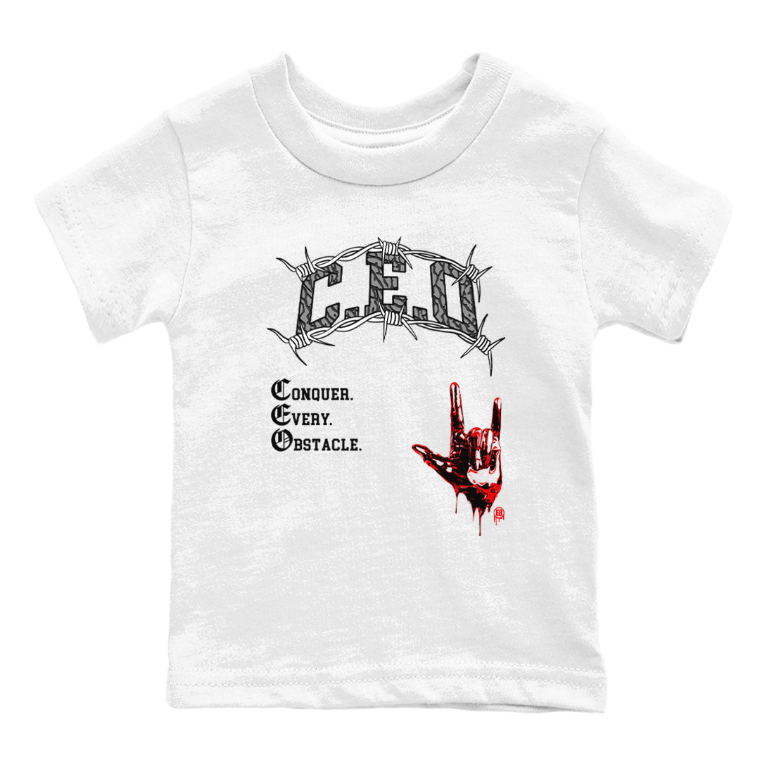 CEO snkmatch Tees Kids - Air Jordan 3 Black Cement