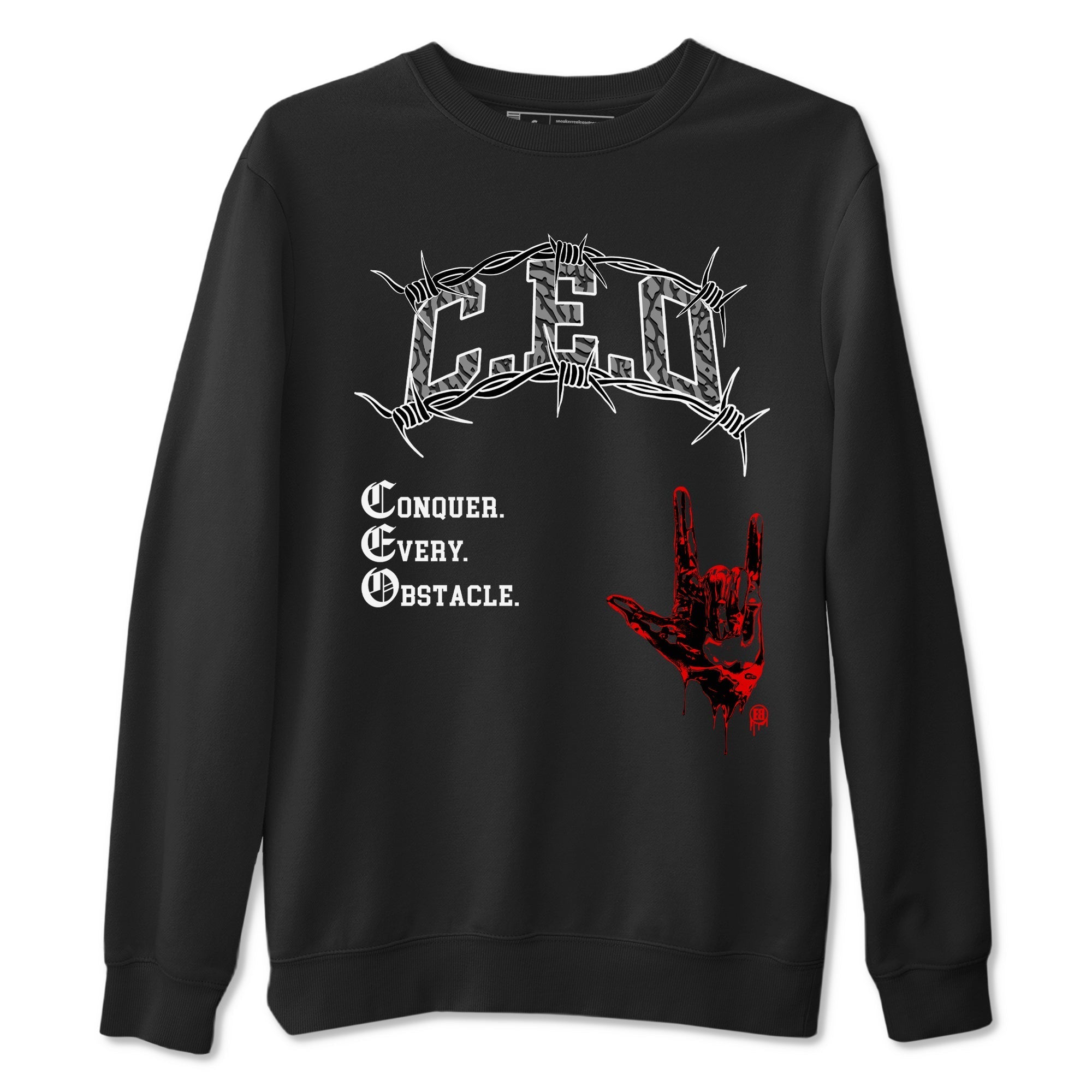 CEO snkmatch Tees - Air Jordan 3 Black Cement