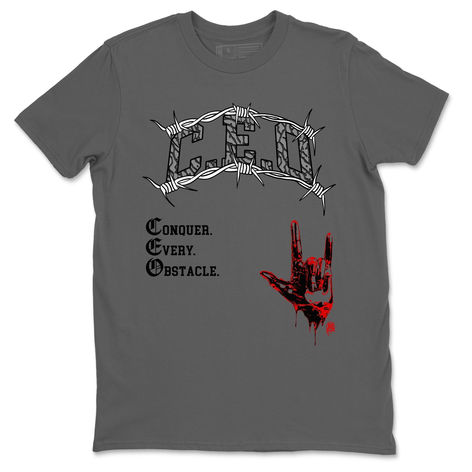 CEO snkmatch Tees - Air Jordan 3 Black Cement
