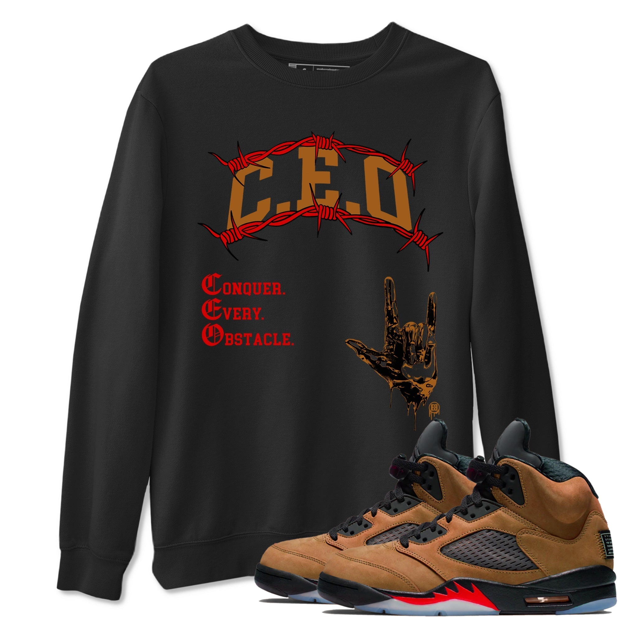 CEO snkmatch Tees - Air Jordan 5 Archaeo Brown