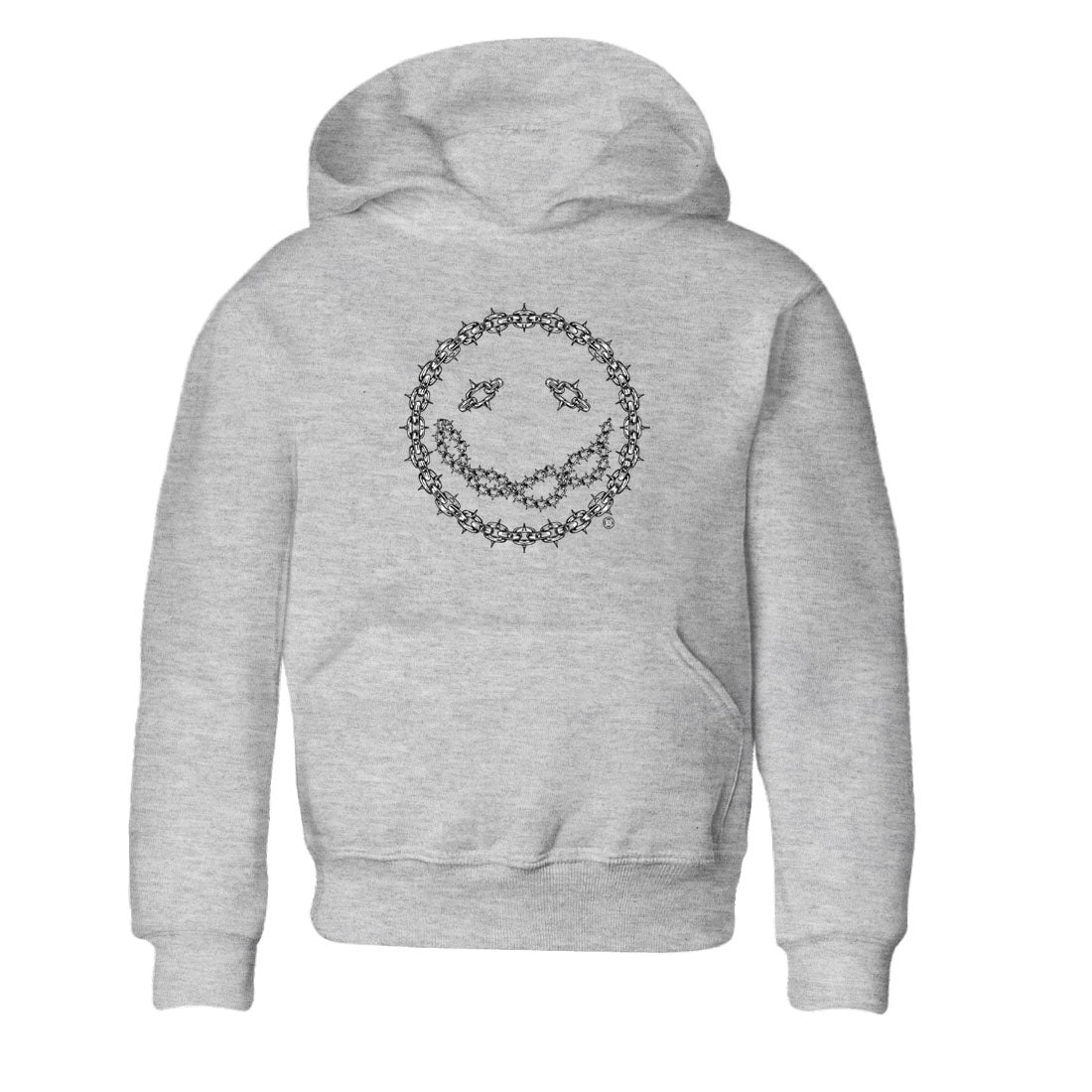 Chain Smile snkmatch Tees Kids - Air Jordan 1 Black White