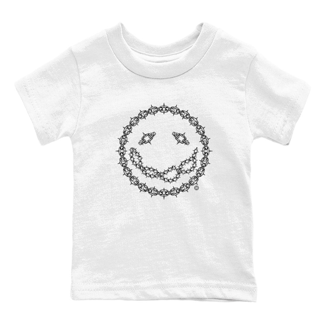 Chain Smile snkmatch Tees Kids - Air Jordan 1 Black White