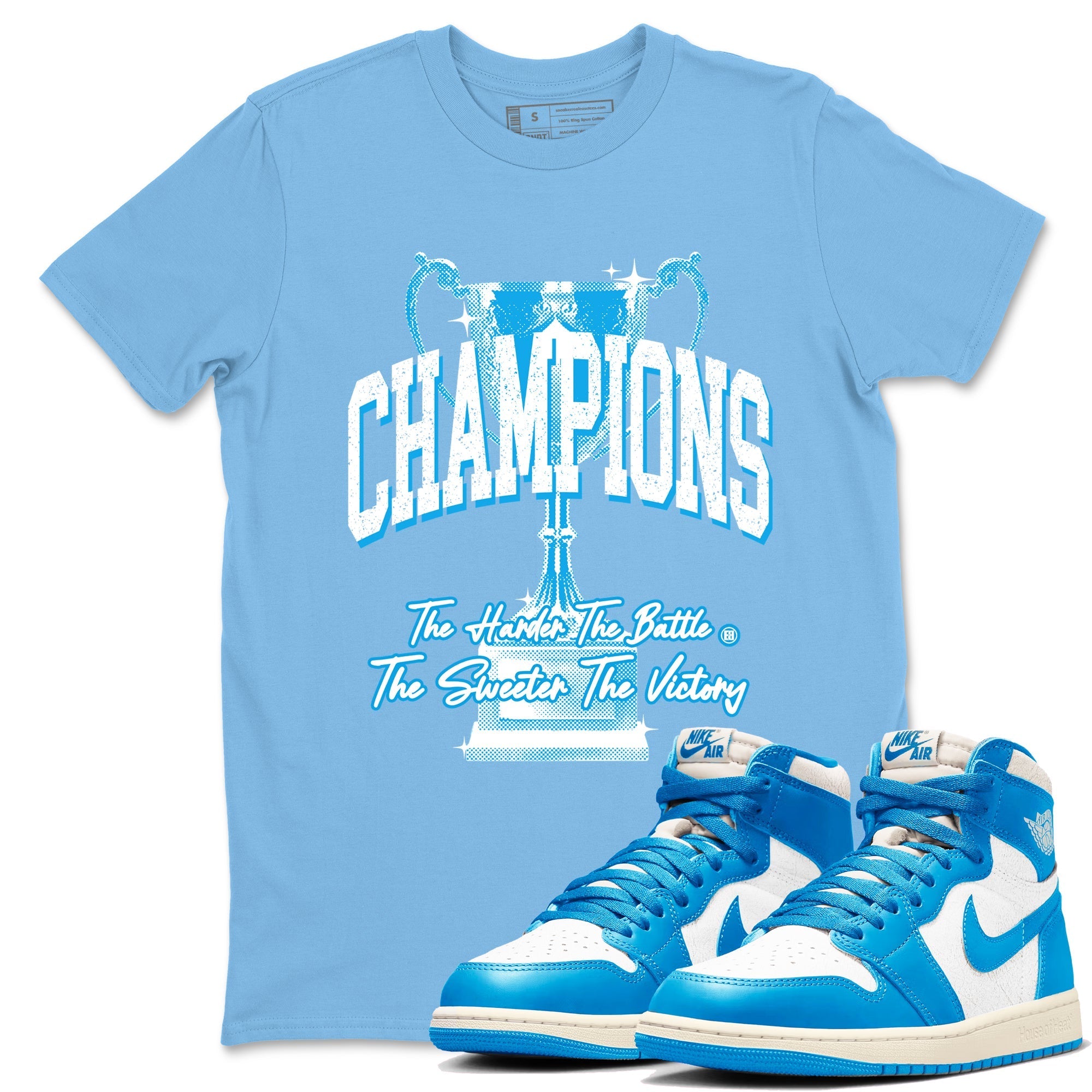 Champions Trophy snkmatch Tees - Air Jordan 1 UNC Reimagined