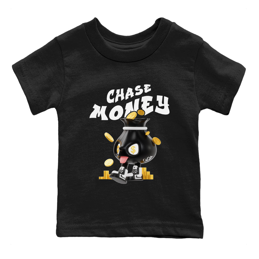 Chase Money snkmatch Tee Kids - Air Jordan 1 Black White