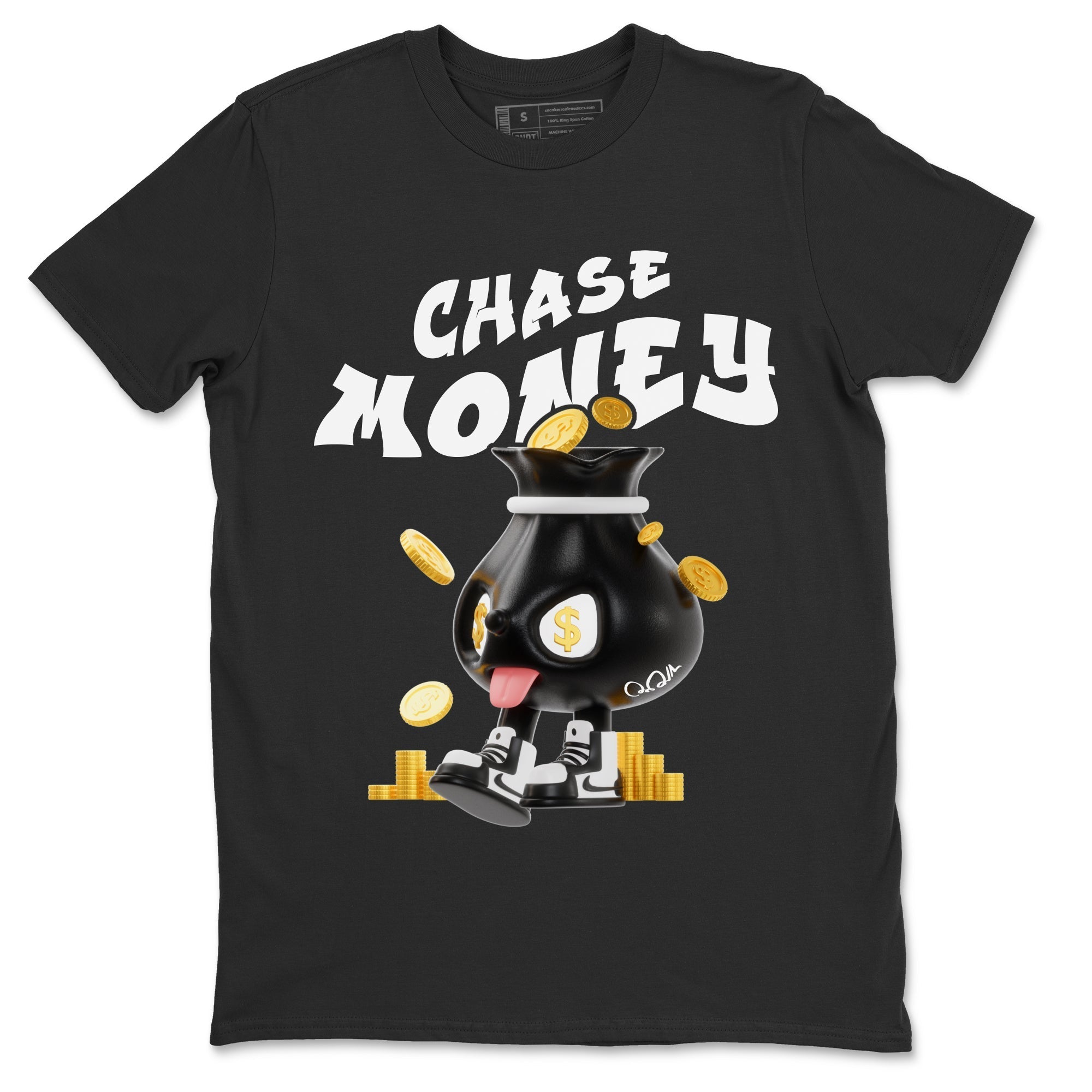 Chase Money snkmatch Tee - Air Jordan 1 Black White