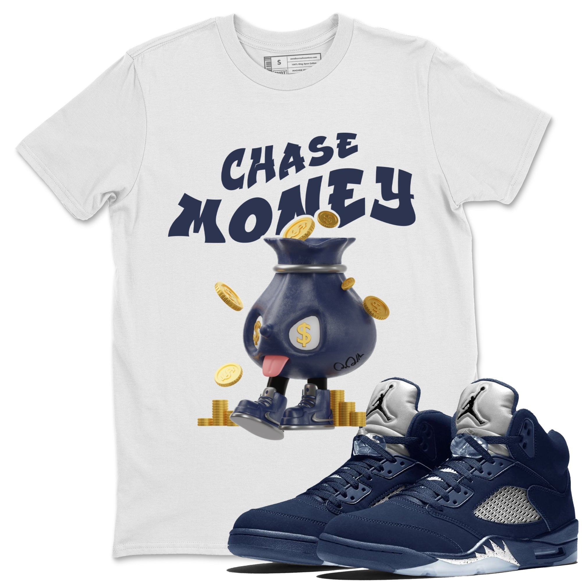 Chase Money snkmatch Tee - Air Jordan 5 Georgetown