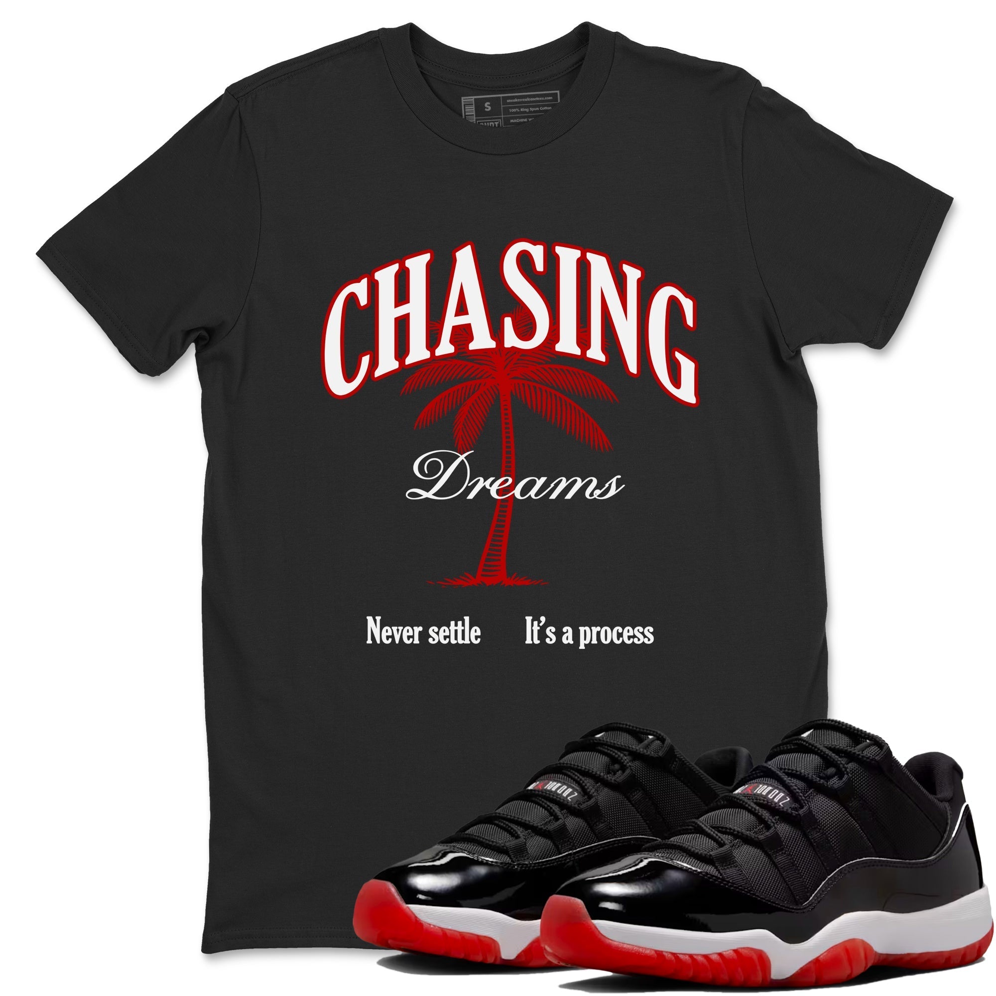 Chasing Dreams snkmatch Tees - Air Jordan 11 Bred