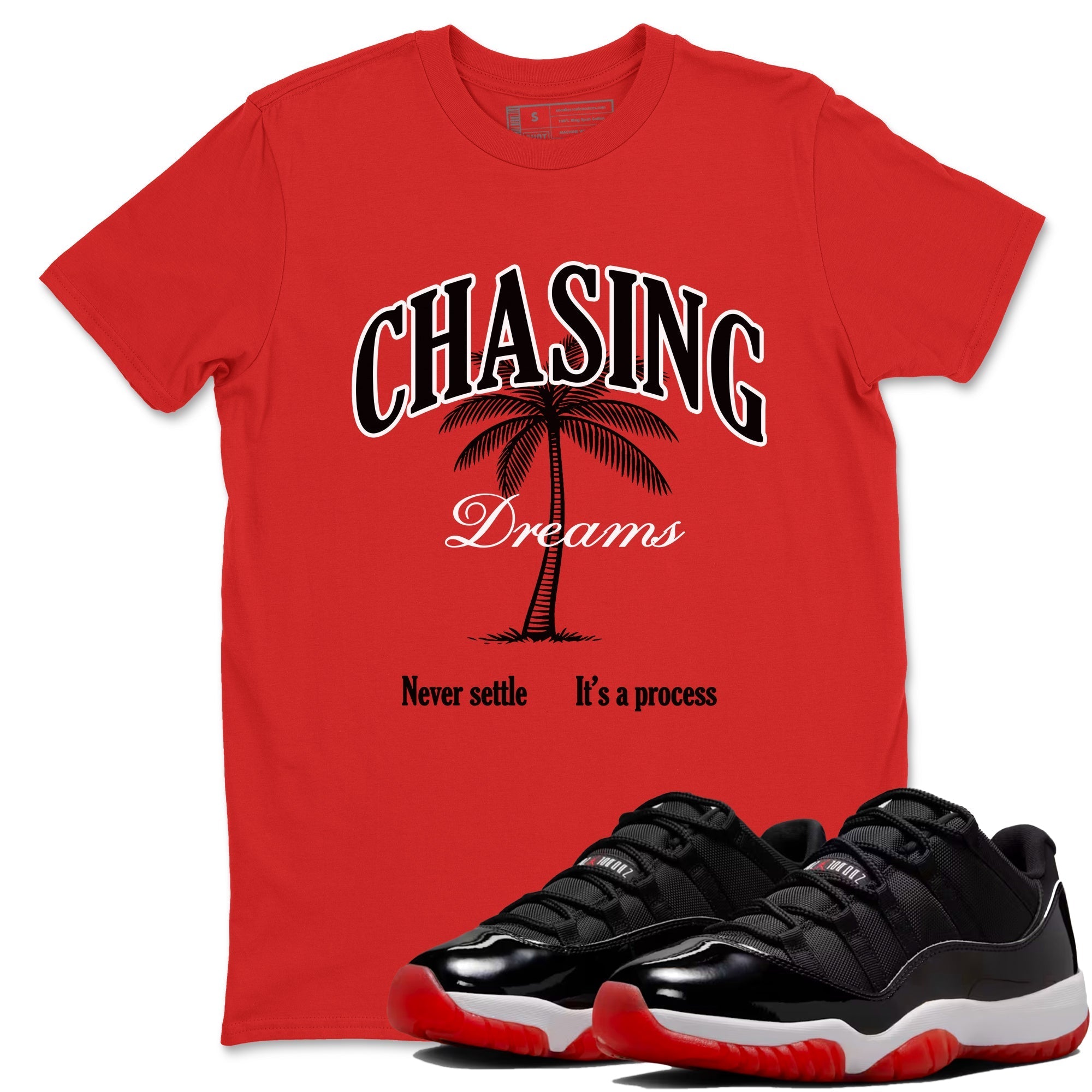 Chasing Dreams snkmatch Tees - Air Jordan 11 Bred