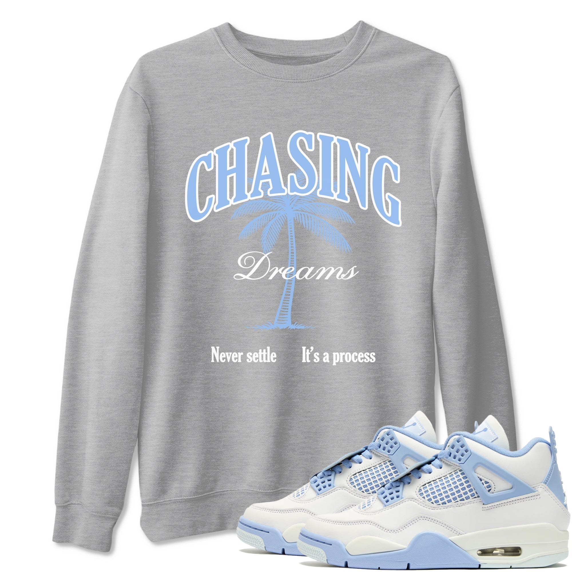 Chasing Dreams snkmatch Tees - Air Jordan 4 Forget Me Not