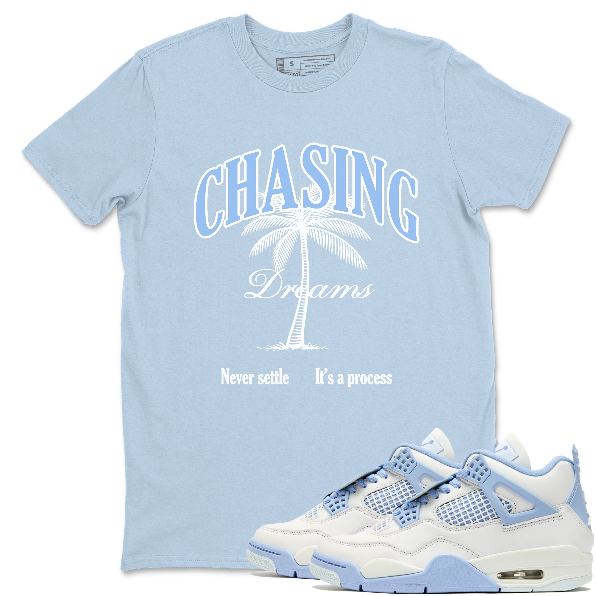 Chasing Dreams snkmatch Tees - Air Jordan 4 Forget Me Not