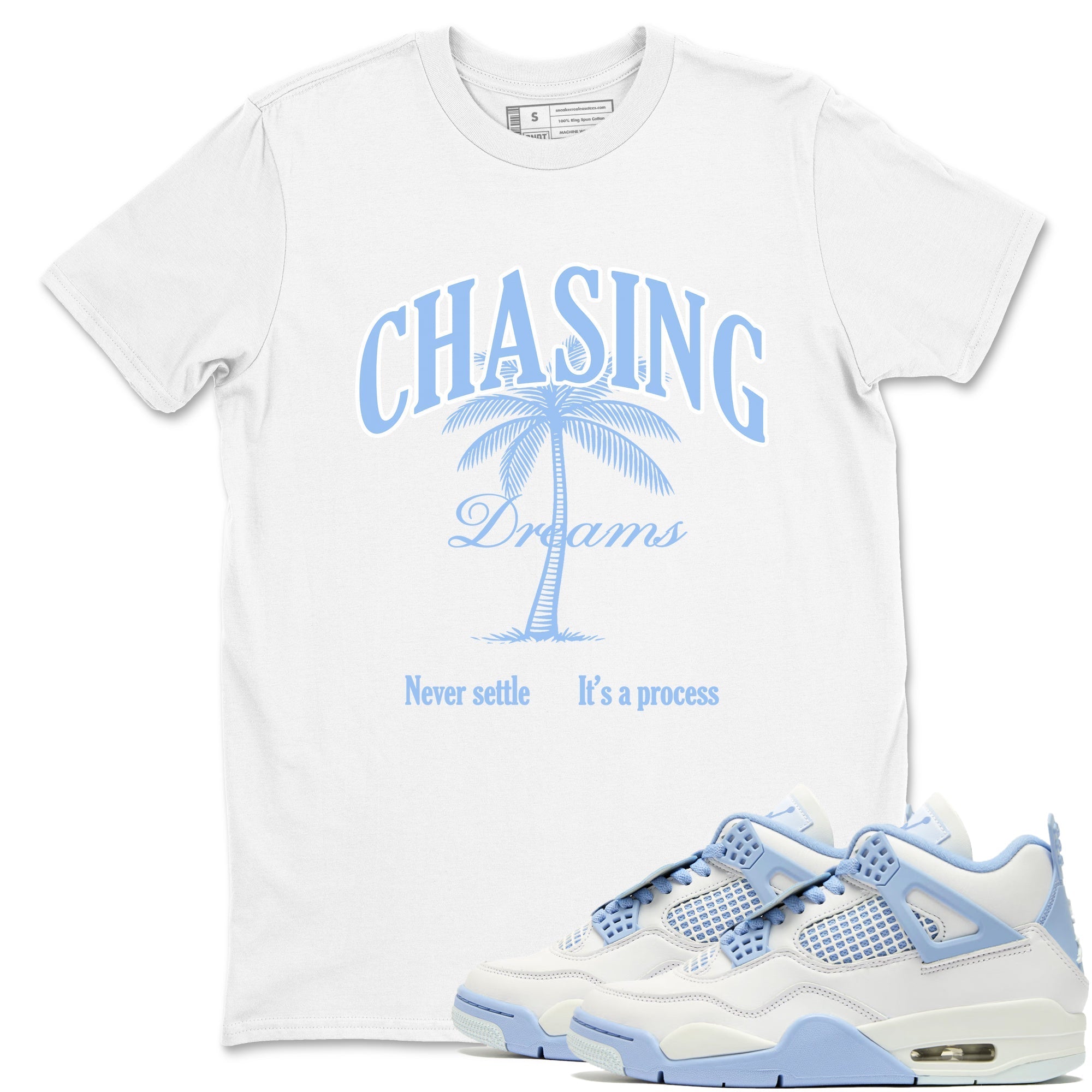 Chasing Dreams snkmatch Tees - Air Jordan 4 Forget Me Not