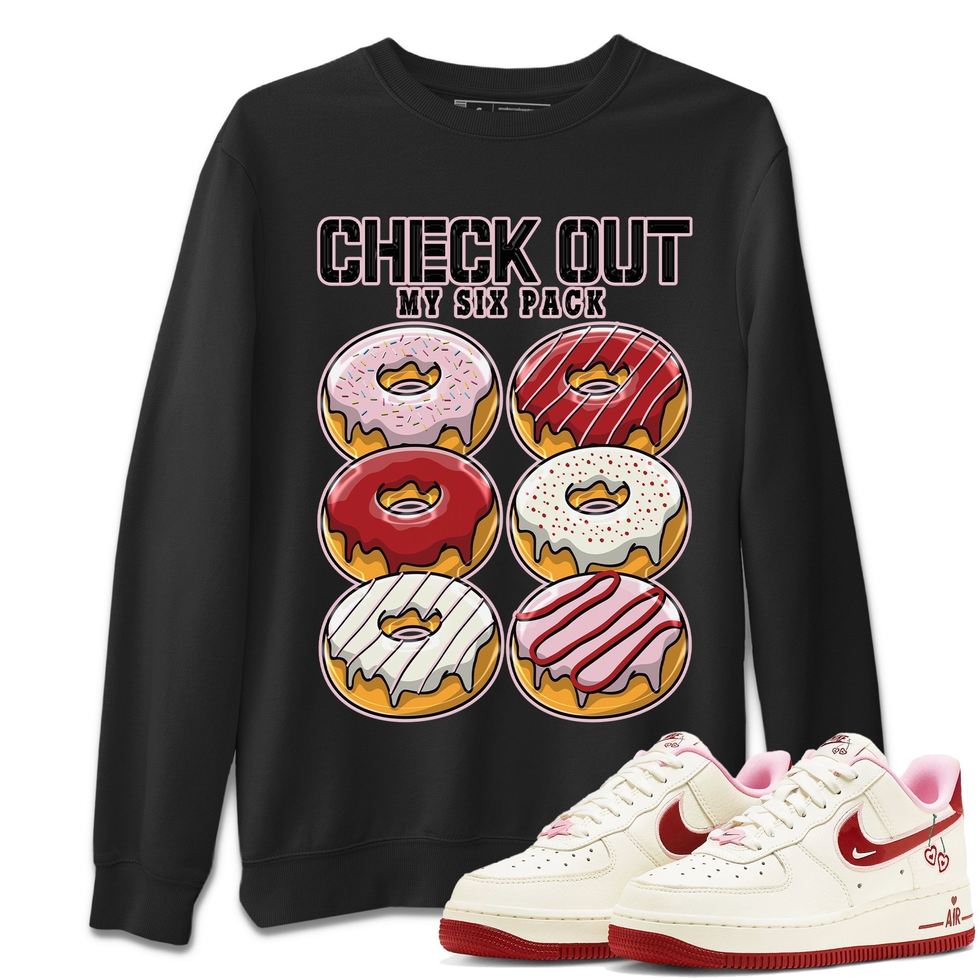 Check Out My Six Pack Unisex Tops - Air Force 1 Valentines Day