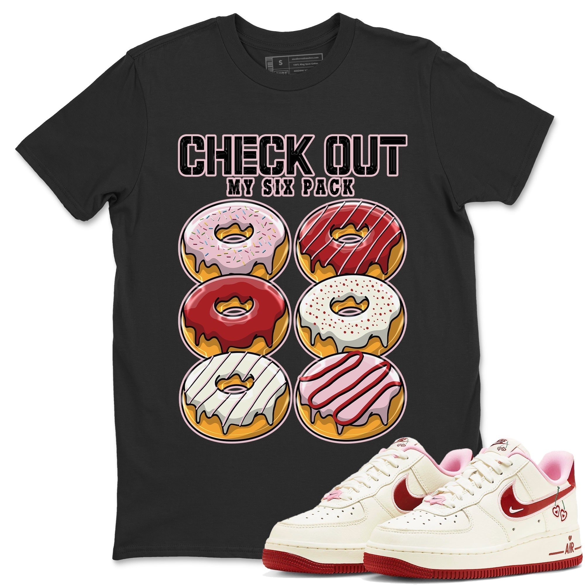 Check Out My Six Pack Unisex Tops - Air Force 1 Valentines Day