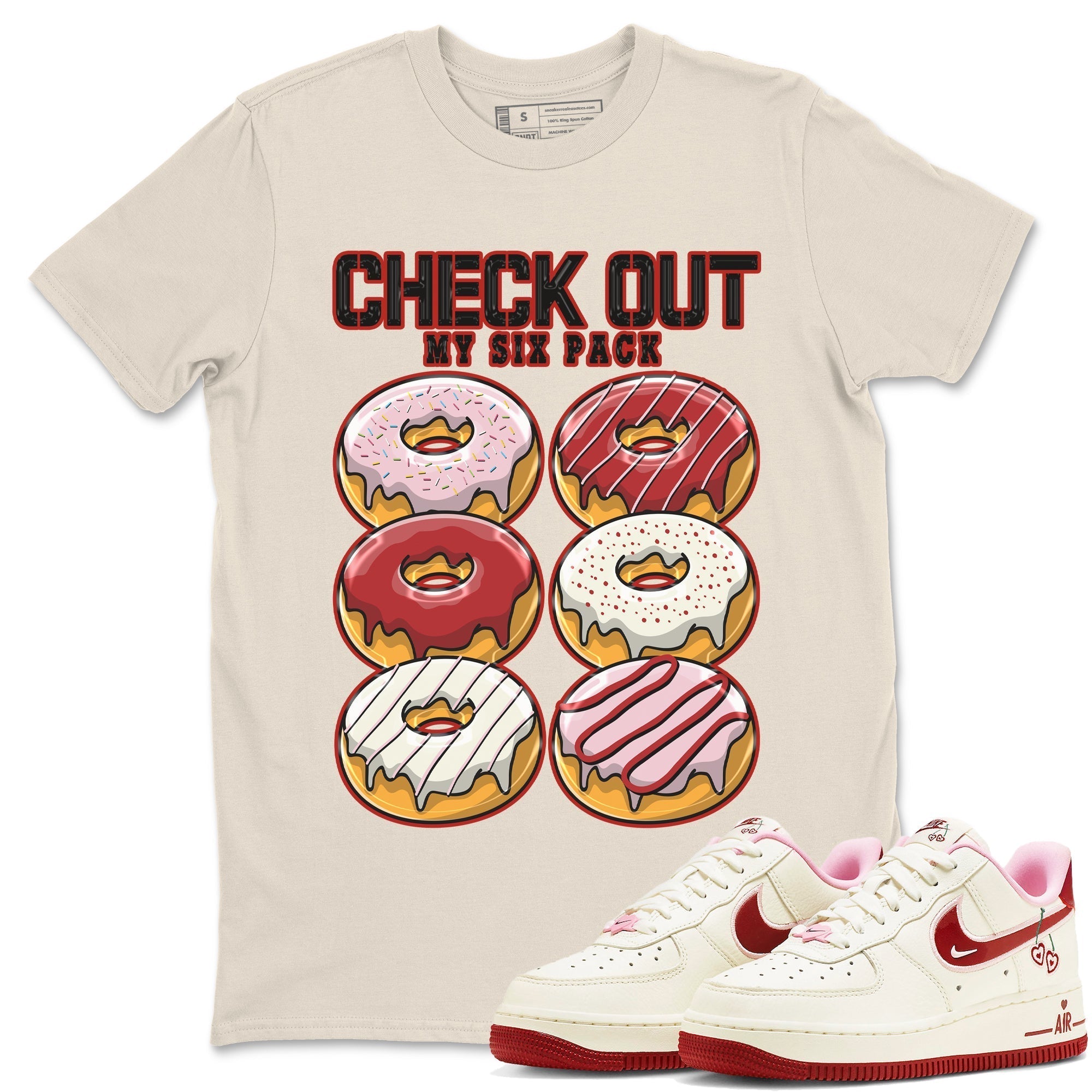Check Out My Six Pack Unisex Tops - Air Force 1 Valentines Day