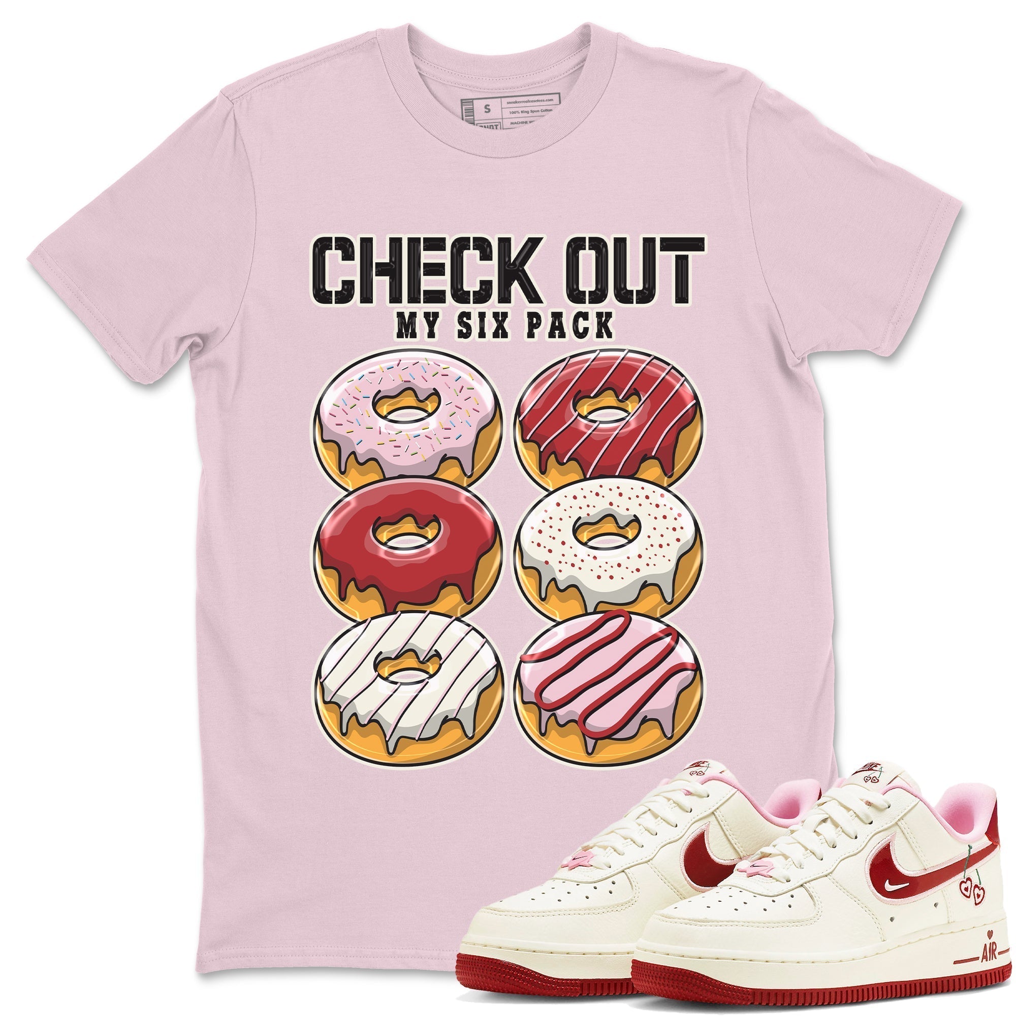Check Out My Six Pack Unisex Tops - Air Force 1 Valentines Day