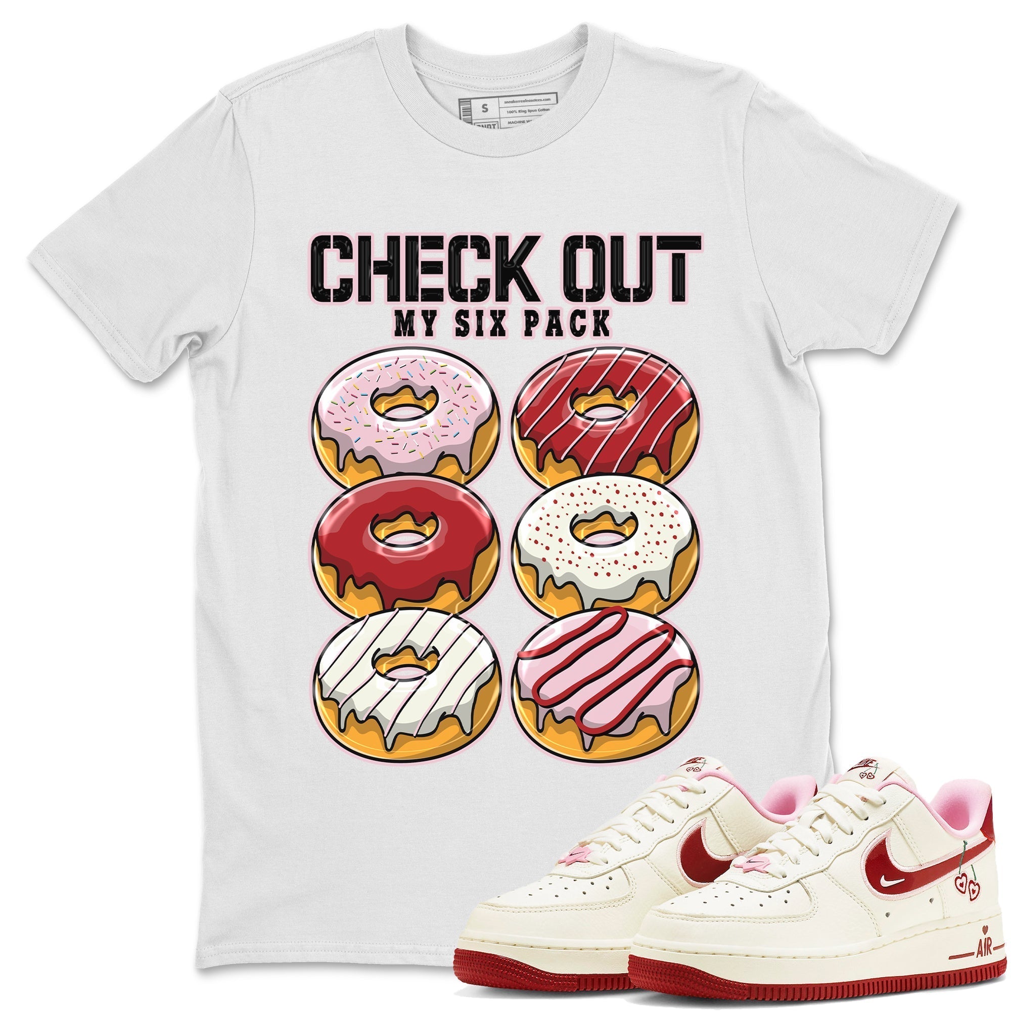 Check Out My Six Pack Unisex Tops - Air Force 1 Valentines Day