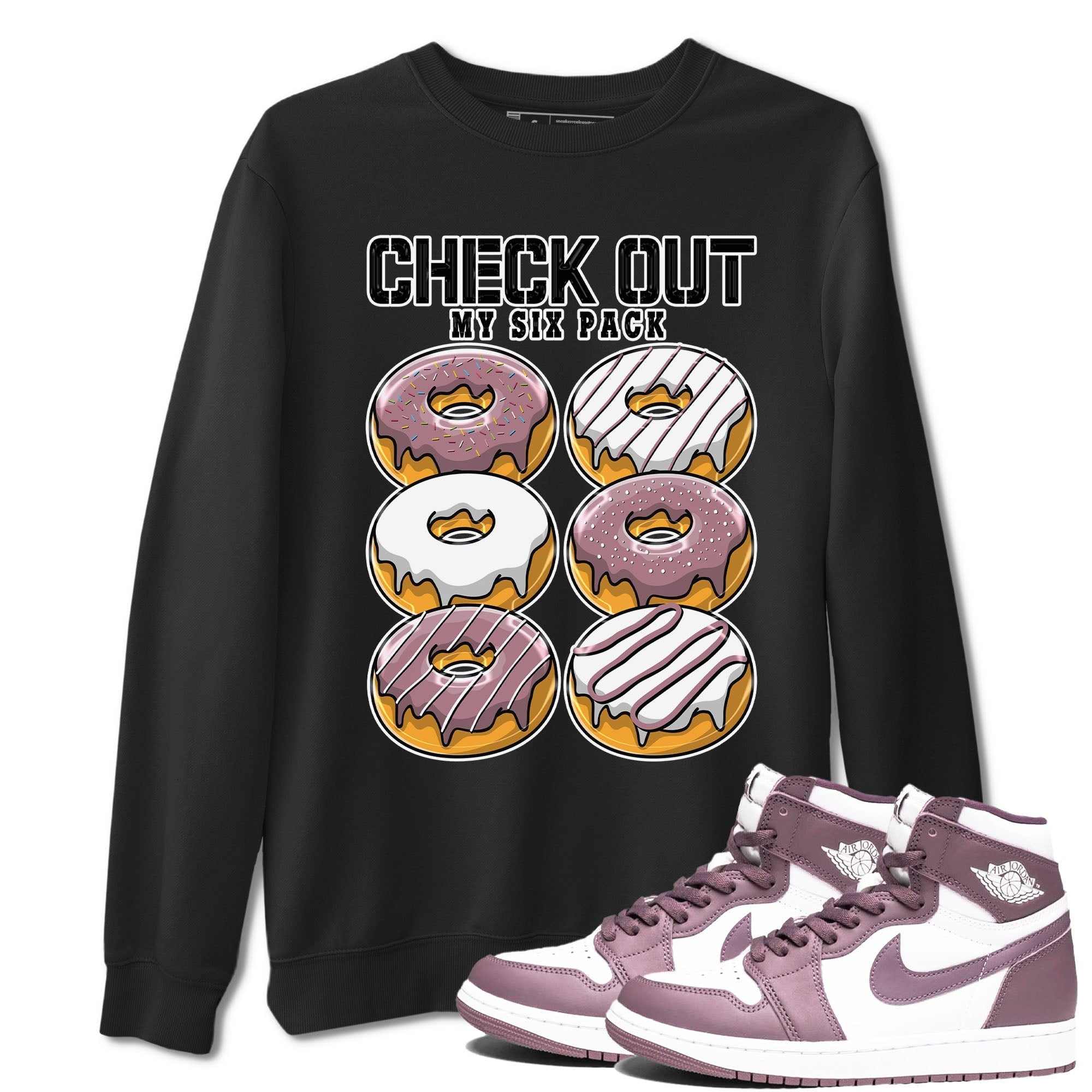 Check Out My Six Pack snkmatch Tee - Air Jordan 1 Mauve