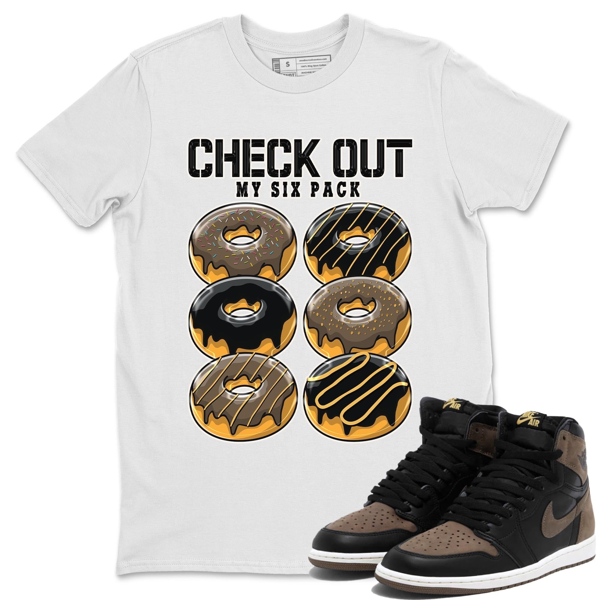 Check Out My Six Pack snkmatch Tee - Air Jordan 1 Palomino