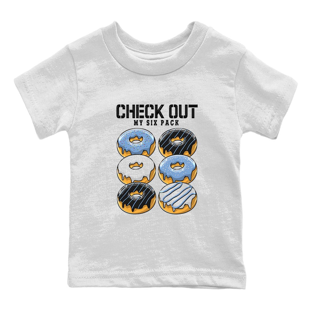 Check Out My Six Pack snkmatch Tee Kids - Air Jordan 1 UNC Toe
