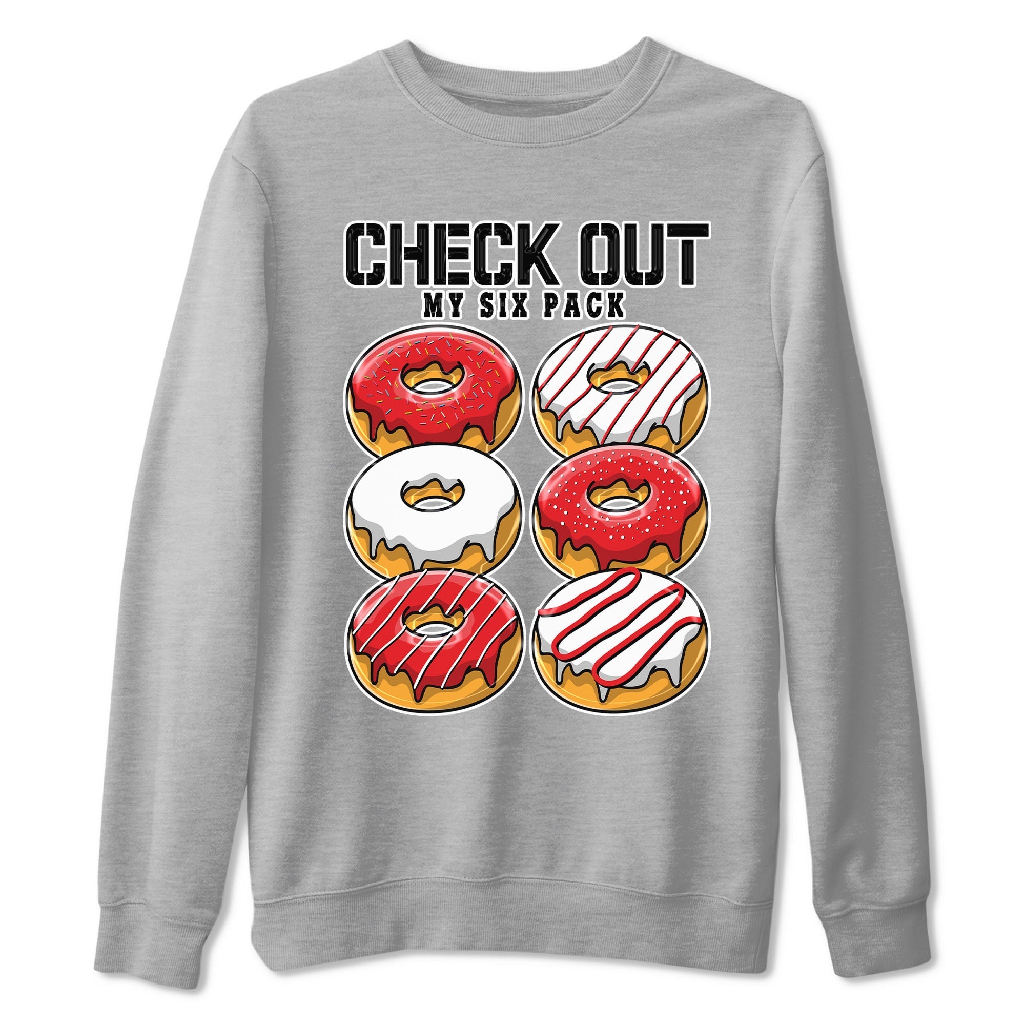 Check Out My Six Pack snkmatch Tee - Air Jordan 1 University Red