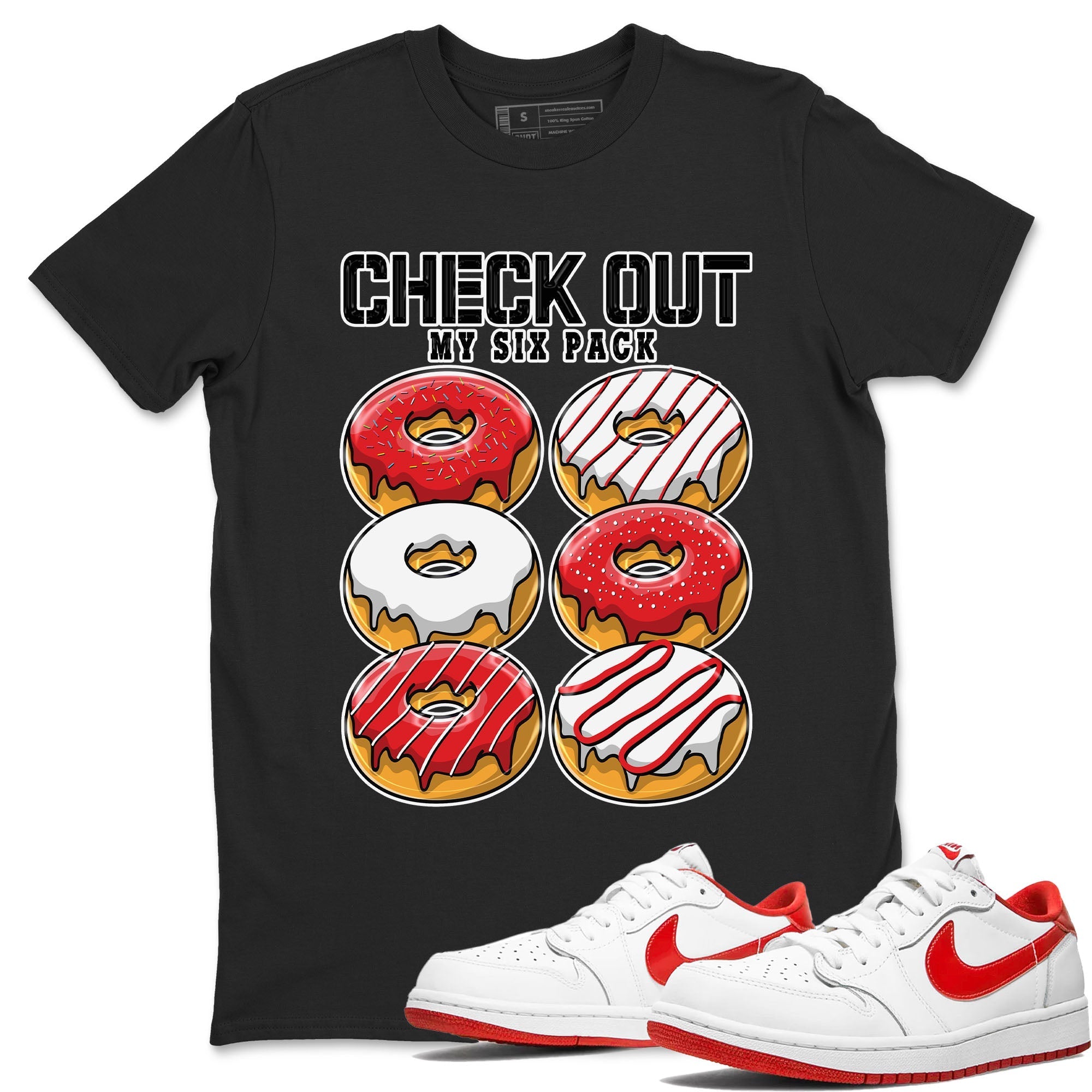 Check Out My Six Pack snkmatch Tee - Air Jordan 1 University Red