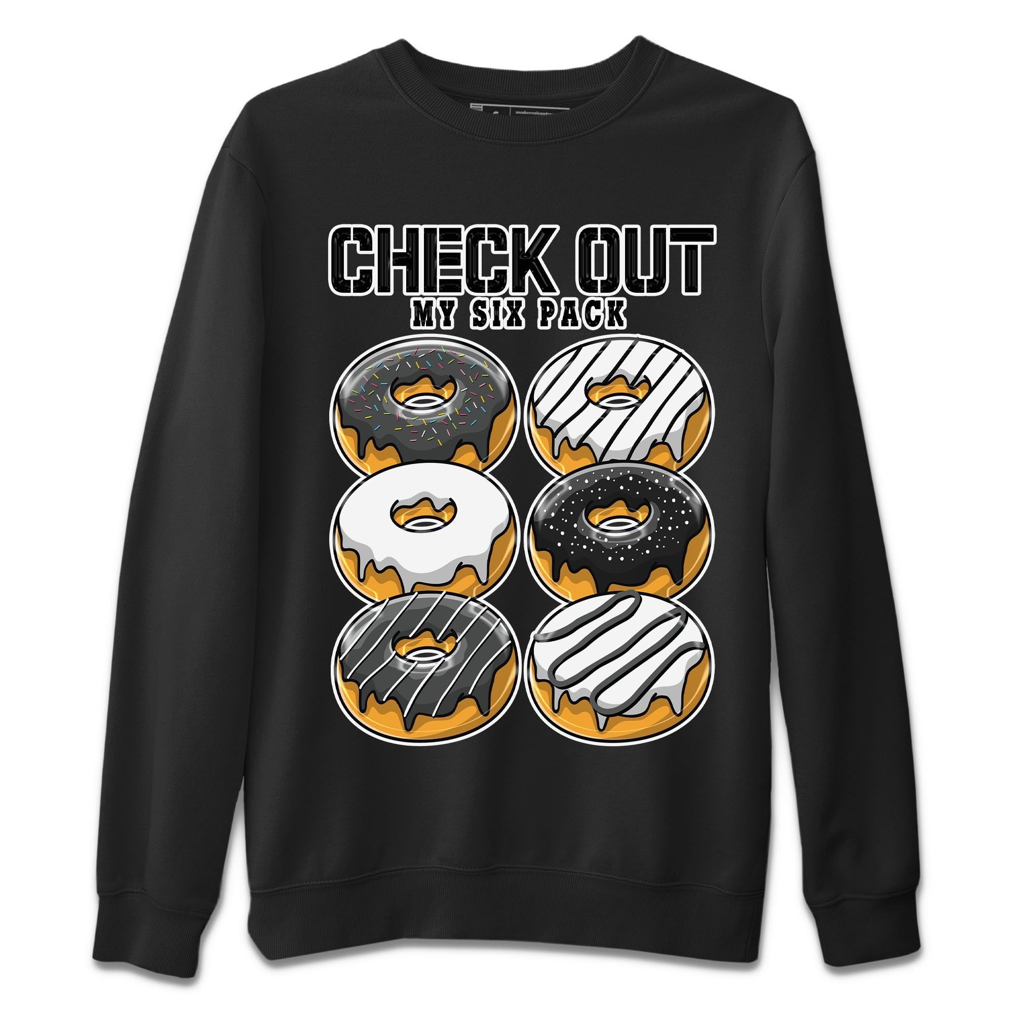 Check Out My Six Pack Unisex Tops - Air Jordan 13 Black Flint