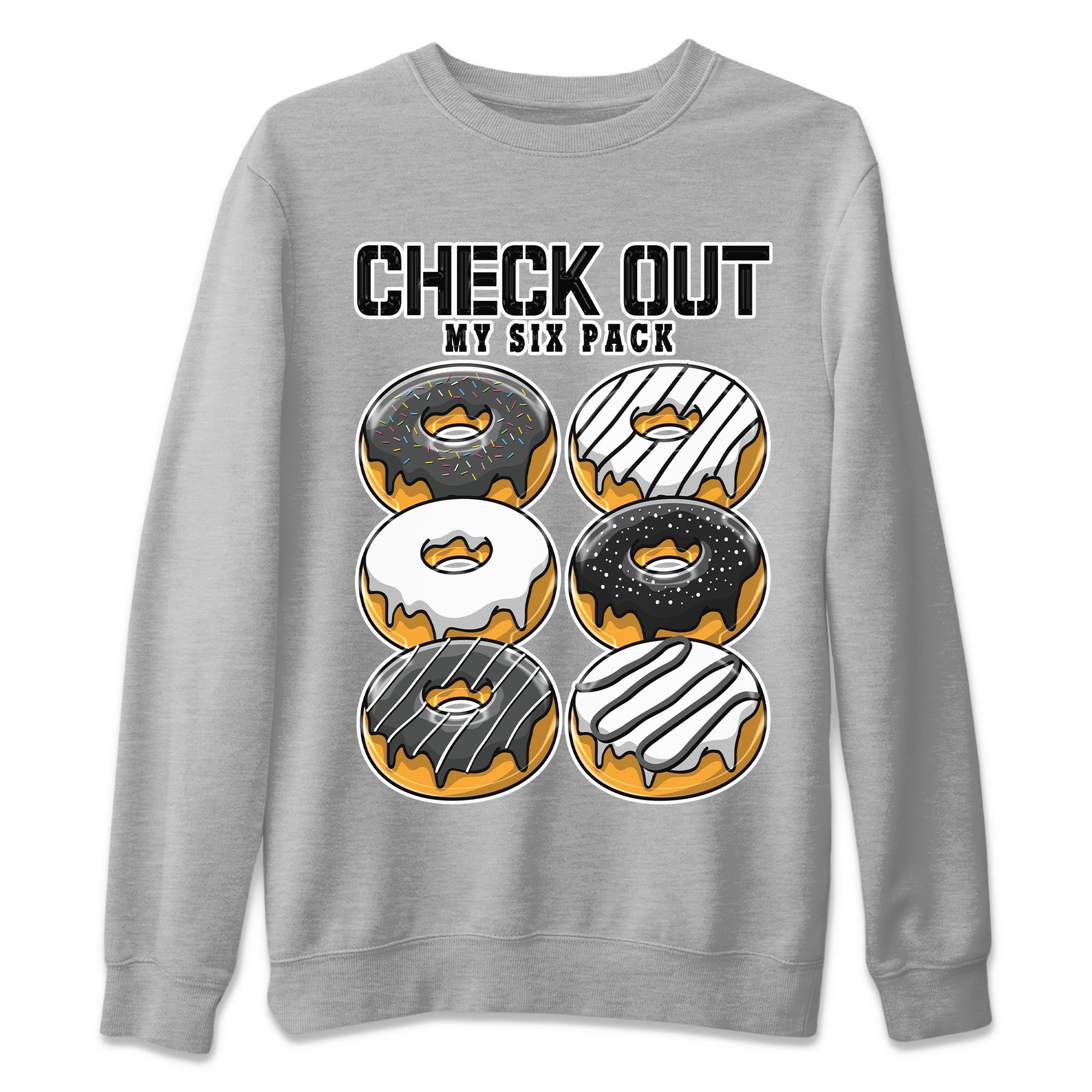 Check Out My Six Pack Unisex Tops - Air Jordan 13 Black Flint